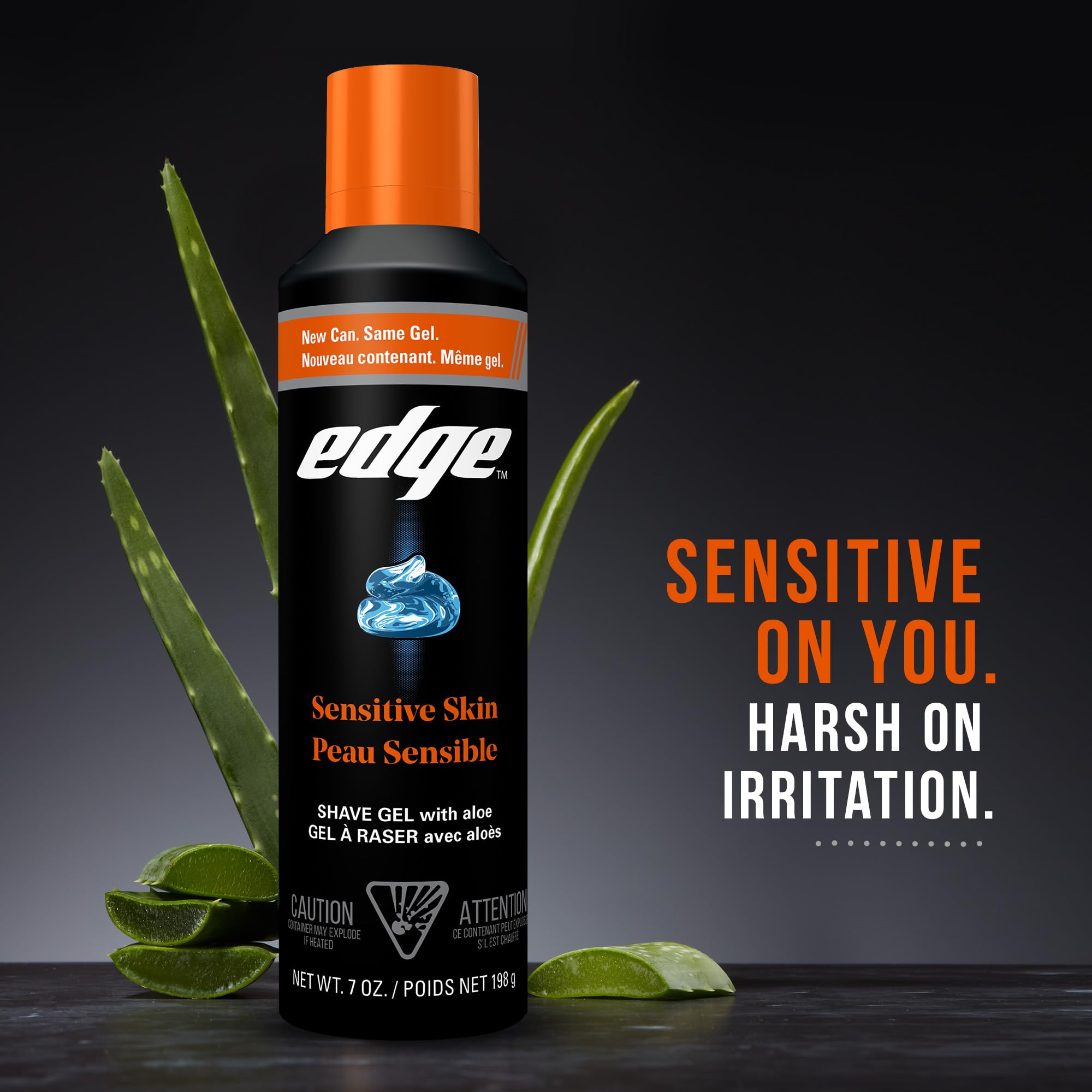 Edge Sensitive Skin gel da barba, 6 x 198g
