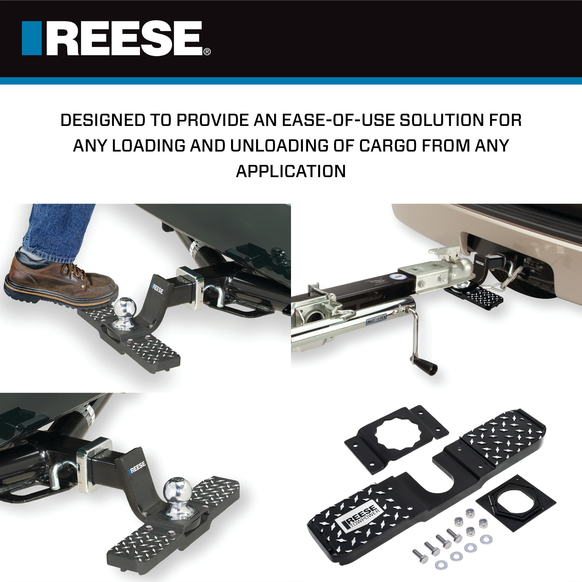 REESE ヒッチステップ 送料無料 REESE ヒッチボール用ステップ Tow and Go : 竹屋釣具
