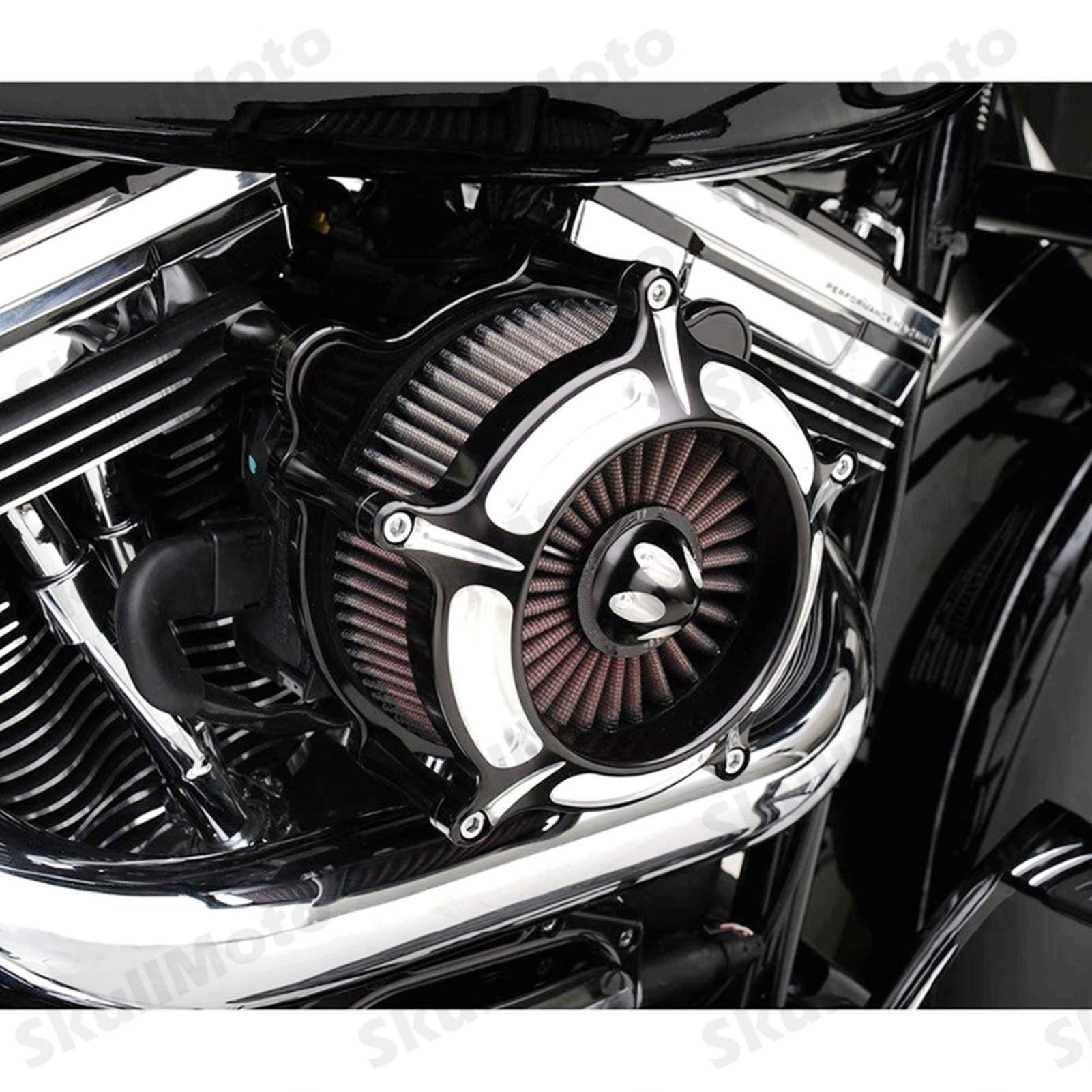 Filtr powietrza motocykla kontrastowy krój turbinowy filtr wlotowy, dla Harley, Sportster XL883 1200 1991-2019 Filtre A Air Moto
