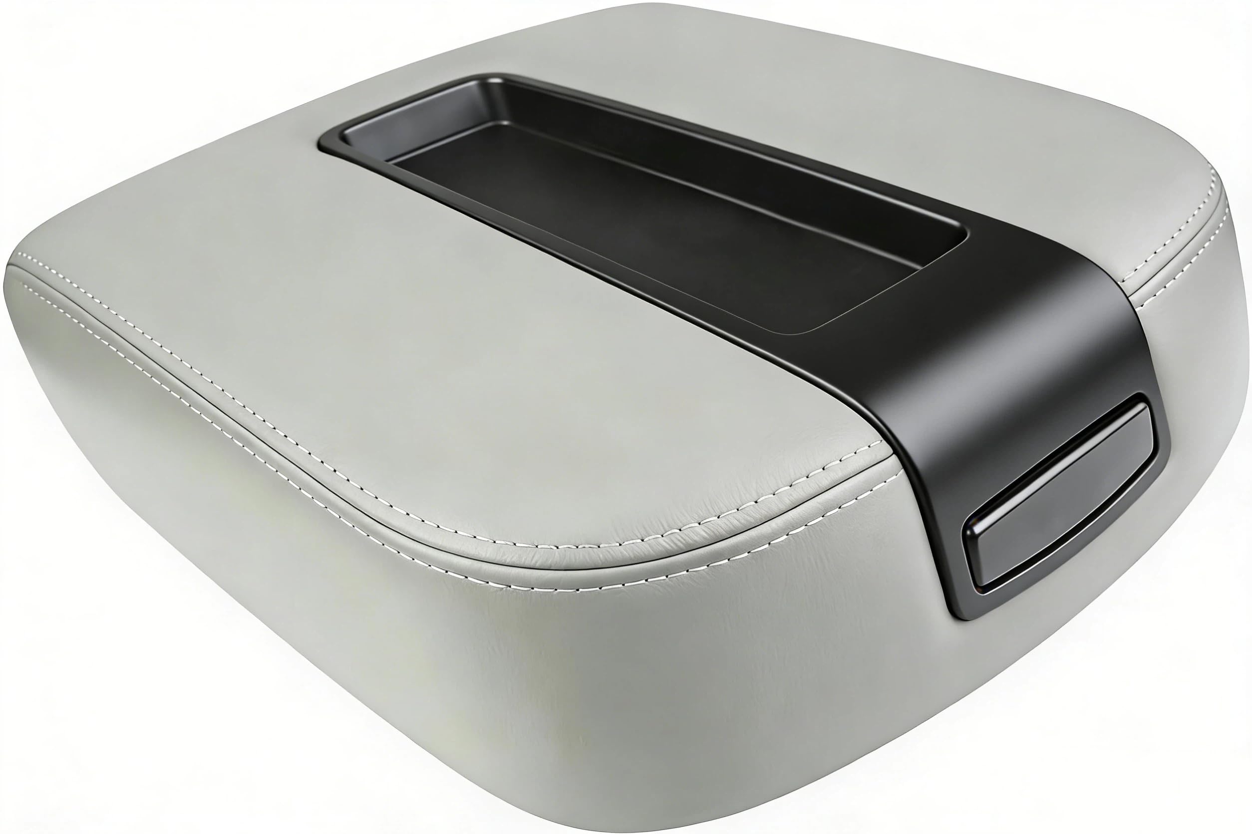 New Upgrade Center Console Armrest lid Cover Compatible with 2007-2013 Silverado Tahoe Suburba Avalanche Sierra Yukon XL Arm rest Center Console Cover Lid, Replac OE 19328717, Durable materials, Gray