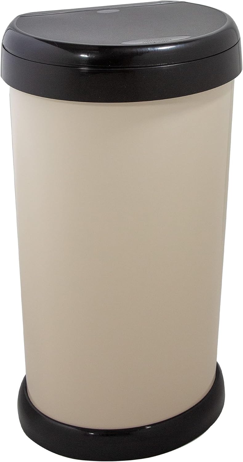 Cream Touch Top Kitchen Bin 42L Moda Bin With Lift Up Lid Amazon