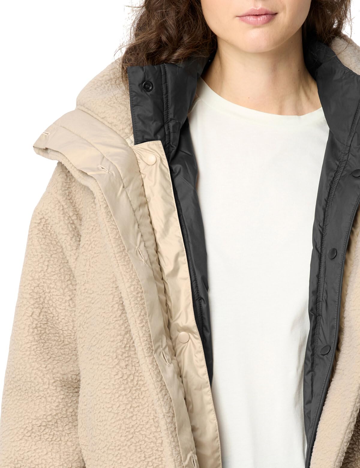 VAUDE Women's Joy kurtka 3 w 1, swobodna, miejska kurtka 3 w 1 dla kobiet, która jest częścią koncepcji krążenia, z wyjmowaną kurtką wewnętrzną