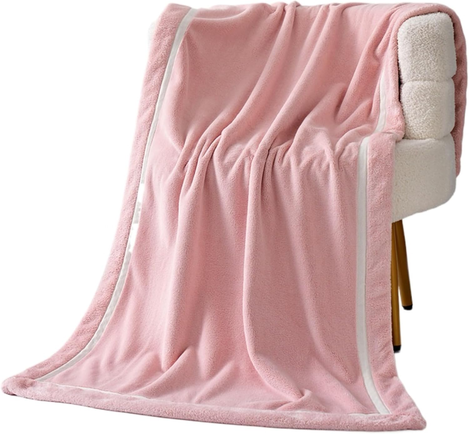 Extra Large Coral Fleece Bath Towel, 80x160 cm Jumbo Bath Sheet, Highly Absorbent, Soft Skin-Friendly, Quick Dry, for Adults (Pink)
