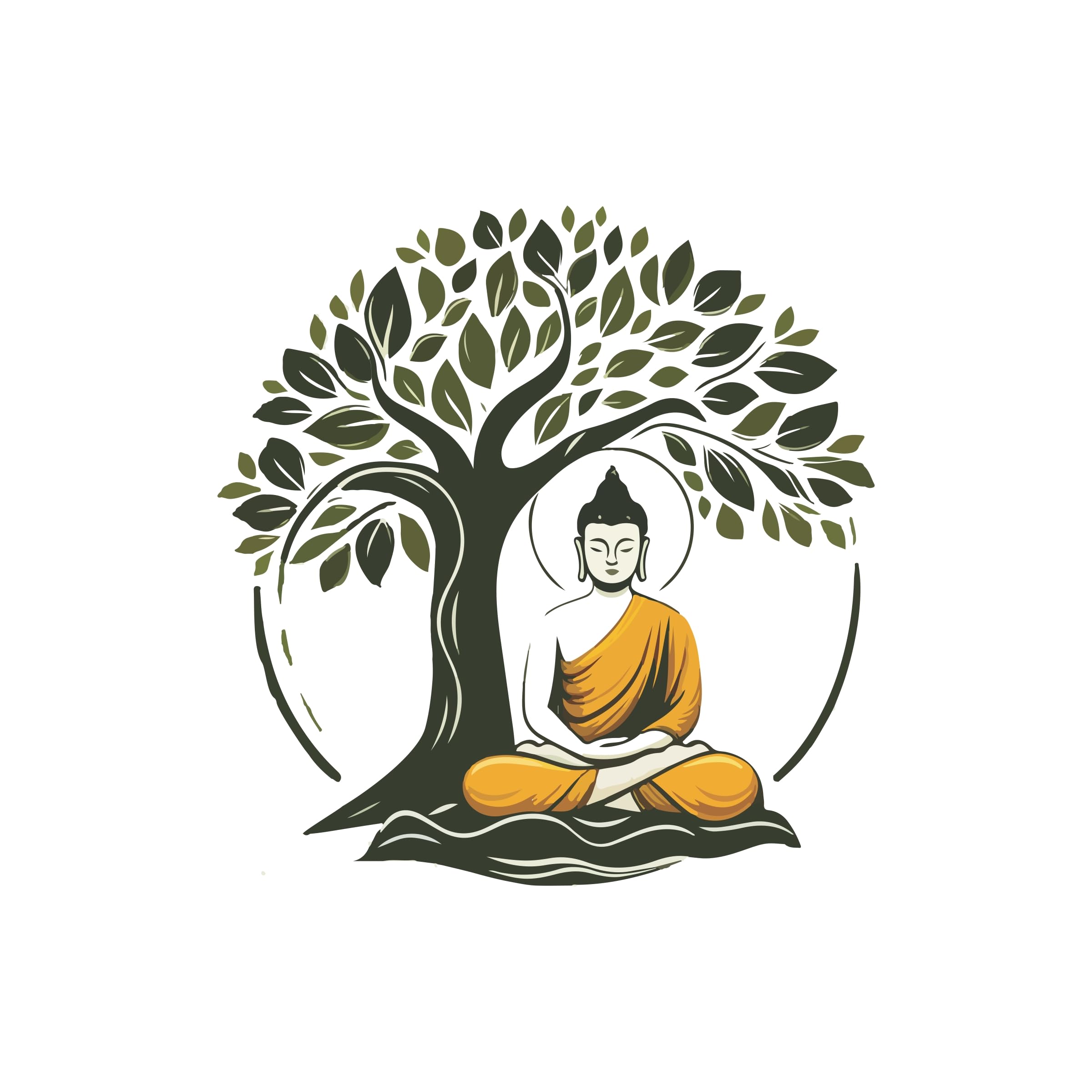 CreativeEdge Gautam Buddha Sitting Under a Tree Multicolor Decorative Wall Sticker (76 Cm x 64 Cm) (B0D8LBYDWV) Amazon Price History, Amazon Price Tracker