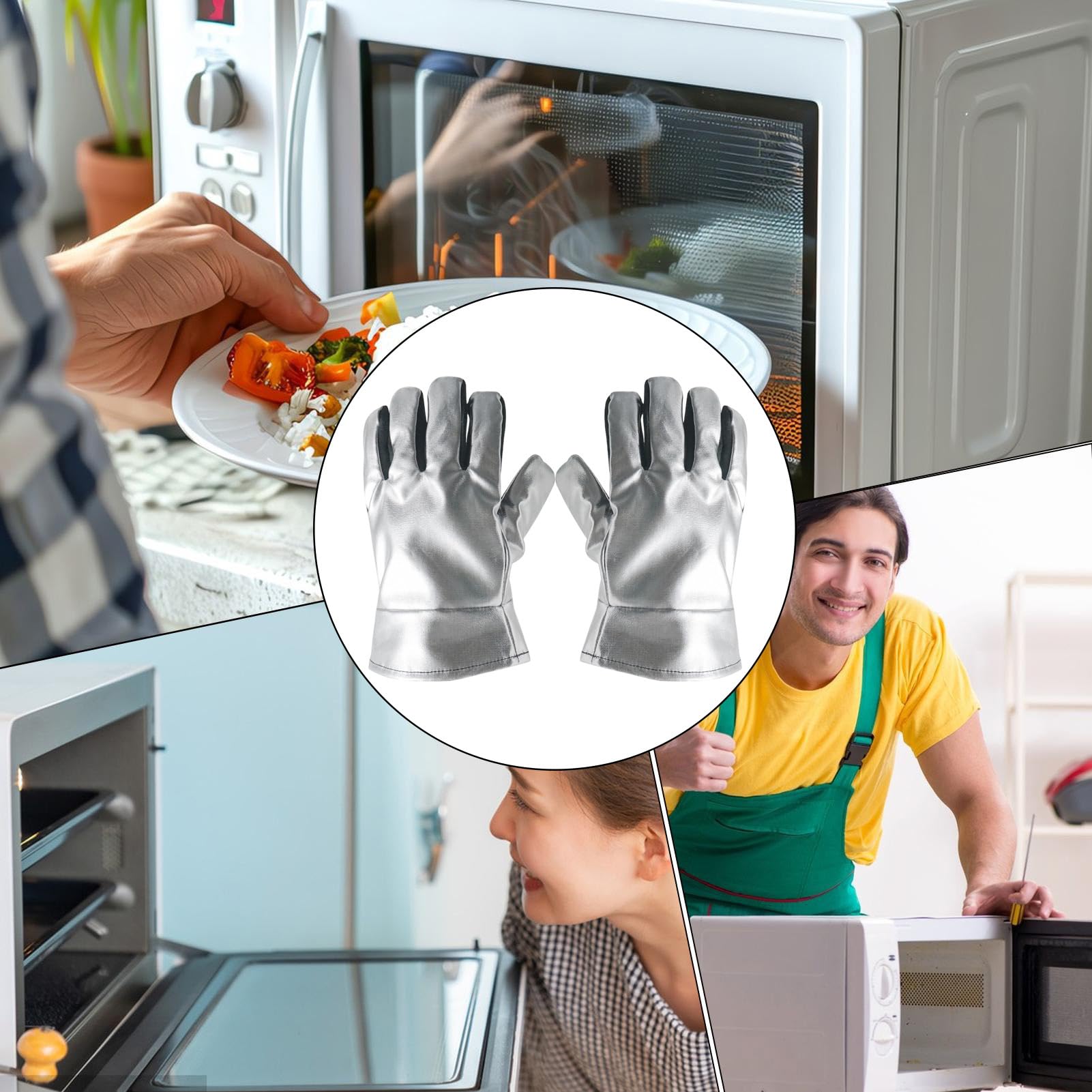 Gants de Barbecue Légers, Résistants à la Chaleur et Ignifuges