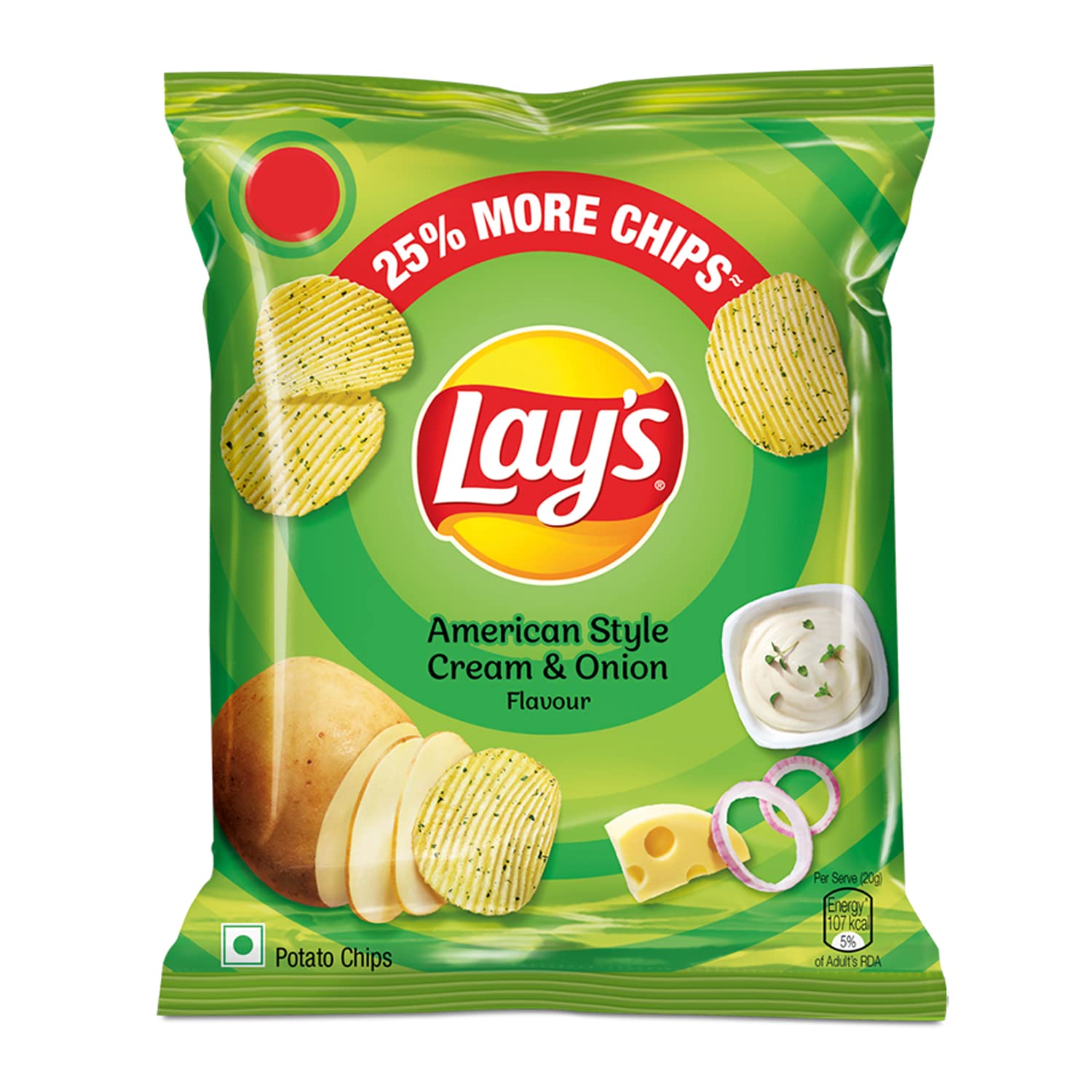 LAYS American Style Cream - Onion Chips 30GM