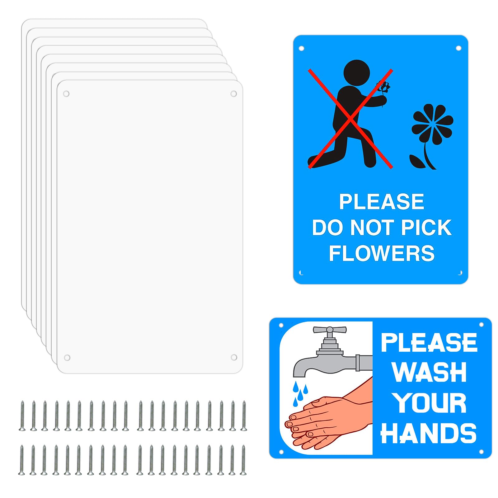 Beclumas 10 Pack 8"x 12" Sublimation Metal Sign Blanks,0.65mm Blank Metal Sign for Wall Decor,Room Decor