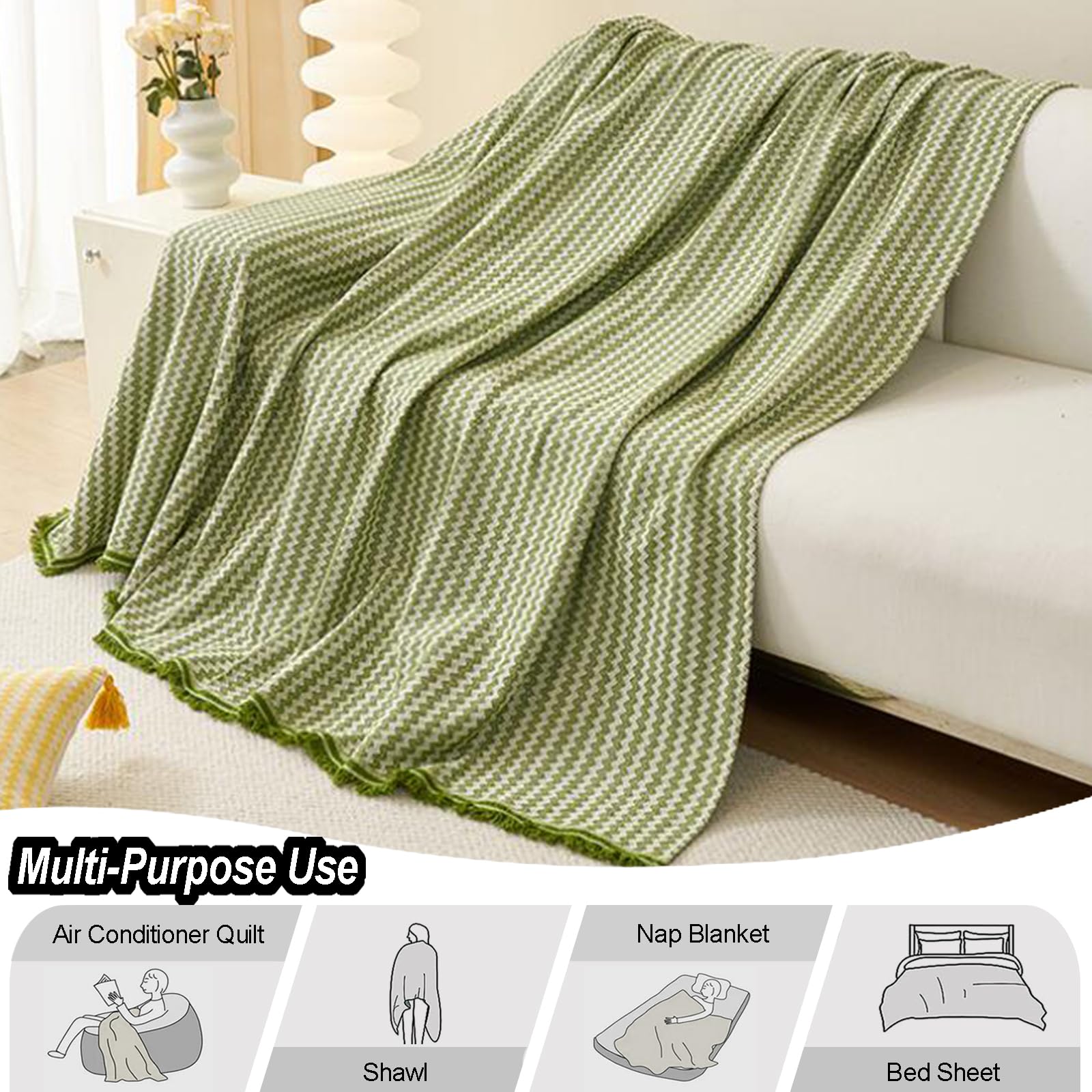 Plaids Jeté De Canapé Simple 1 2 3 4 Places Housse De Canapé Anti-PoussièRe Couverture De Canapé Polyvalente d'angle/Forme De L/U pour Protection De Meuble/Chat Anti-Rayures(180X340cm,White)