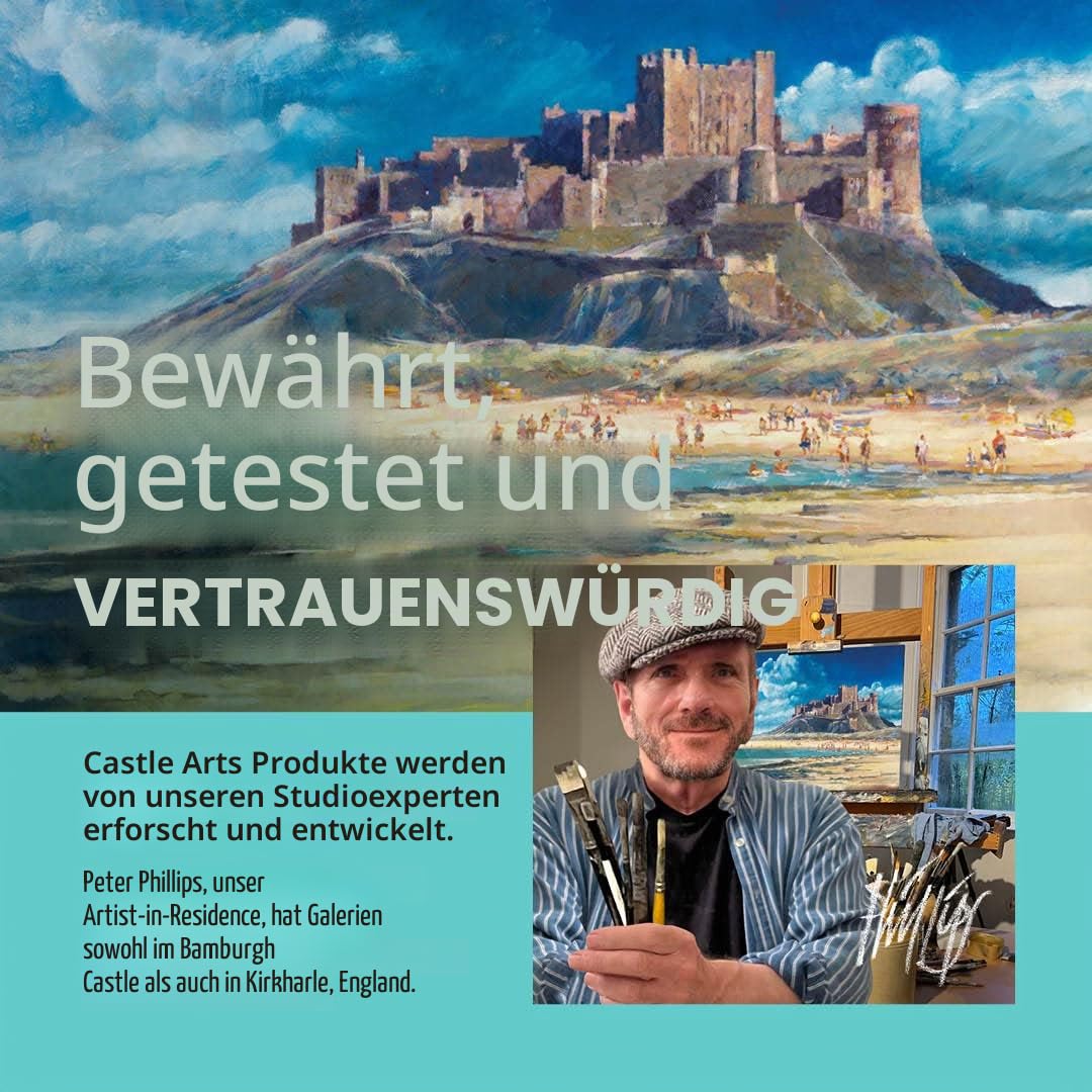 Castle Art Supplies 40-teiliges -Zeichen- und Skizzier-Set mit Anleitung | Für Künstler, Profis oder Anfänger | Zeichenstifte, Kohle, Graphit und mehr | Im übersichtlichen Reißverschlussetui
