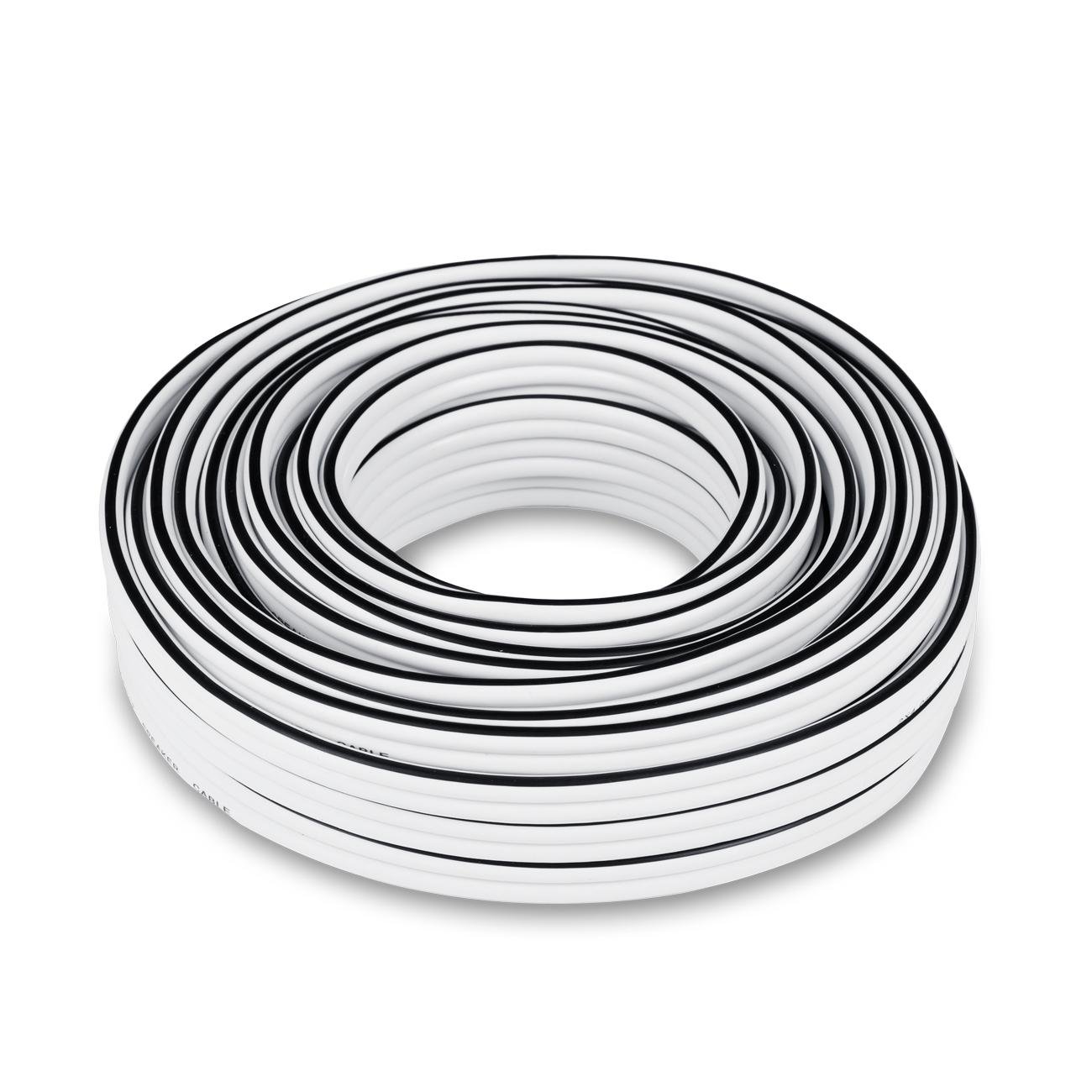 Teufel 15 m Lautsprecherkabel 2 x 4,0 mm² kupfer - weiß