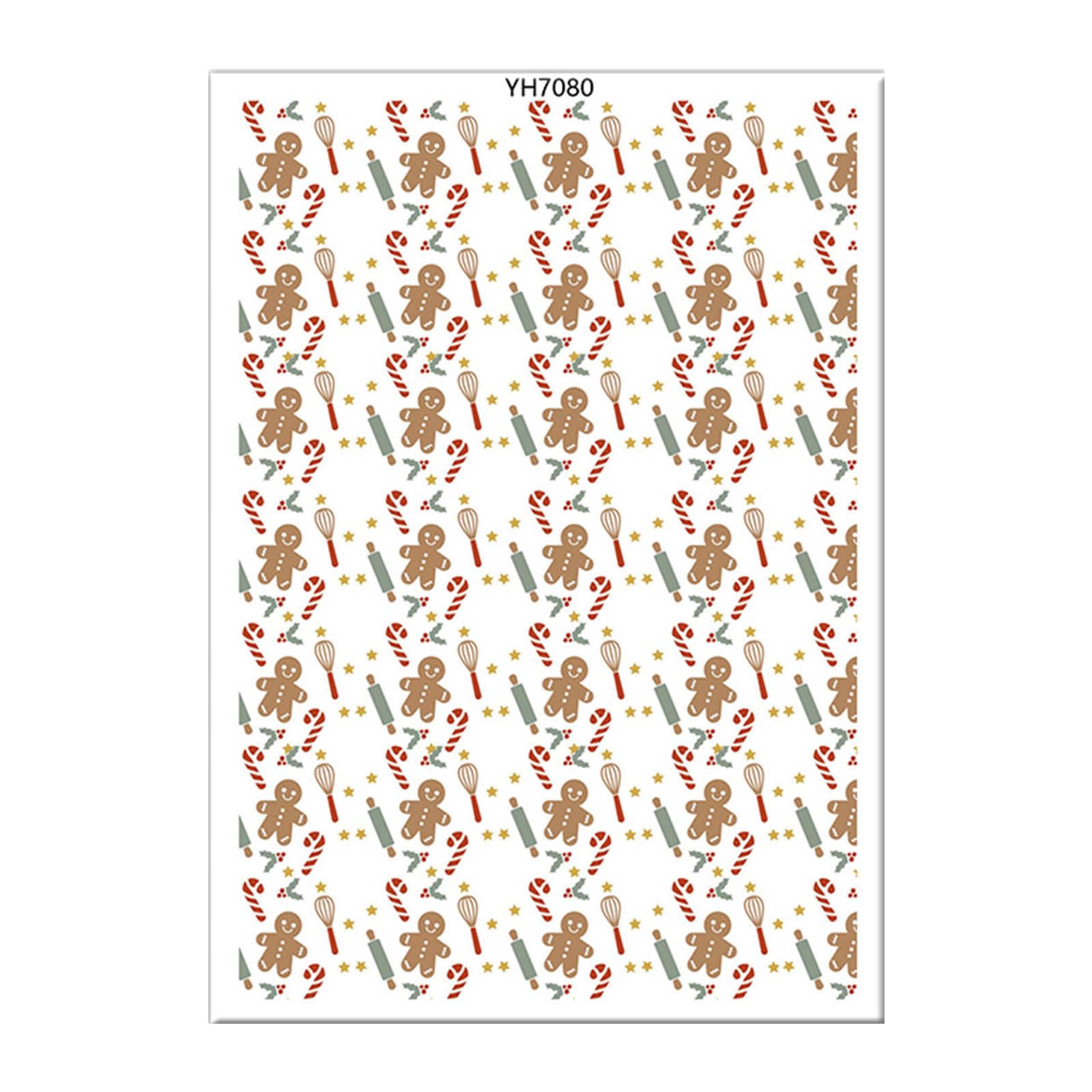 Msioytog Yh7080 Clay Transfer Paper Christmas Transfer Paper Clay Sheets For Earrings Jewelry Making Sheets Christmas For Earrings