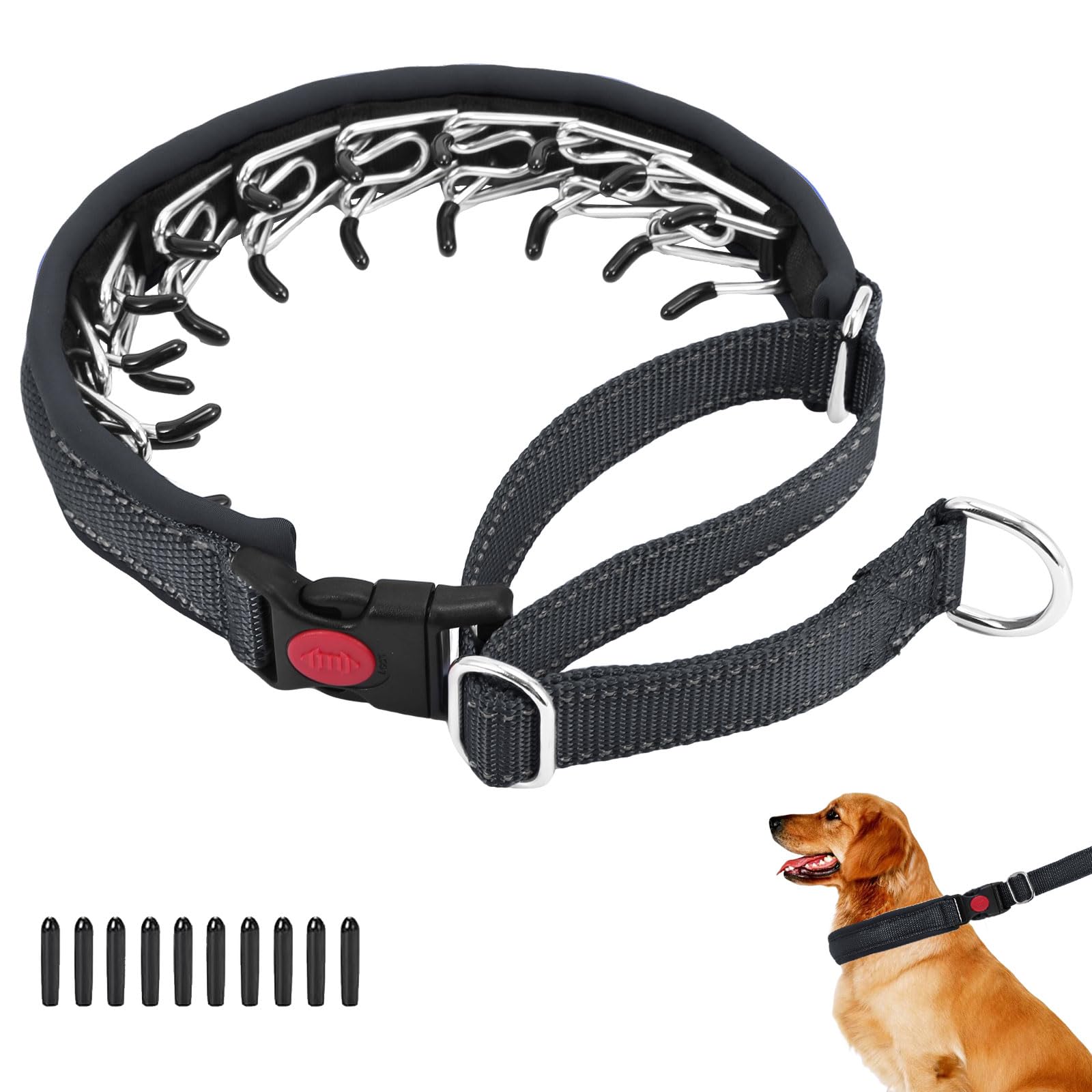 Anglevate Martingale Collar Black