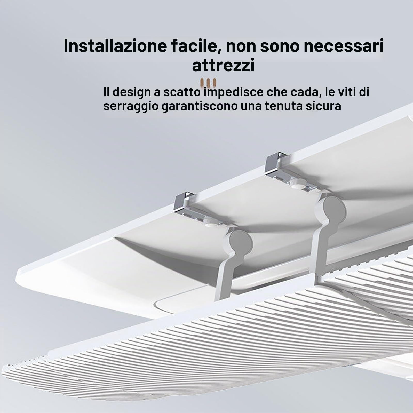 Set di 4 Deflettore per Aria Condizionata Centralizzata Estensibili, Deflettore Condizionatore da Soffitto per Condizionatore D'Aria Centralizzato, Anticondensa