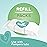 Baby Wipes, Pampers Baby Diaper Wipes, Complete Clean Unscented, 3 Refill Packs for Dispenser Tub, 216 Total Wipes