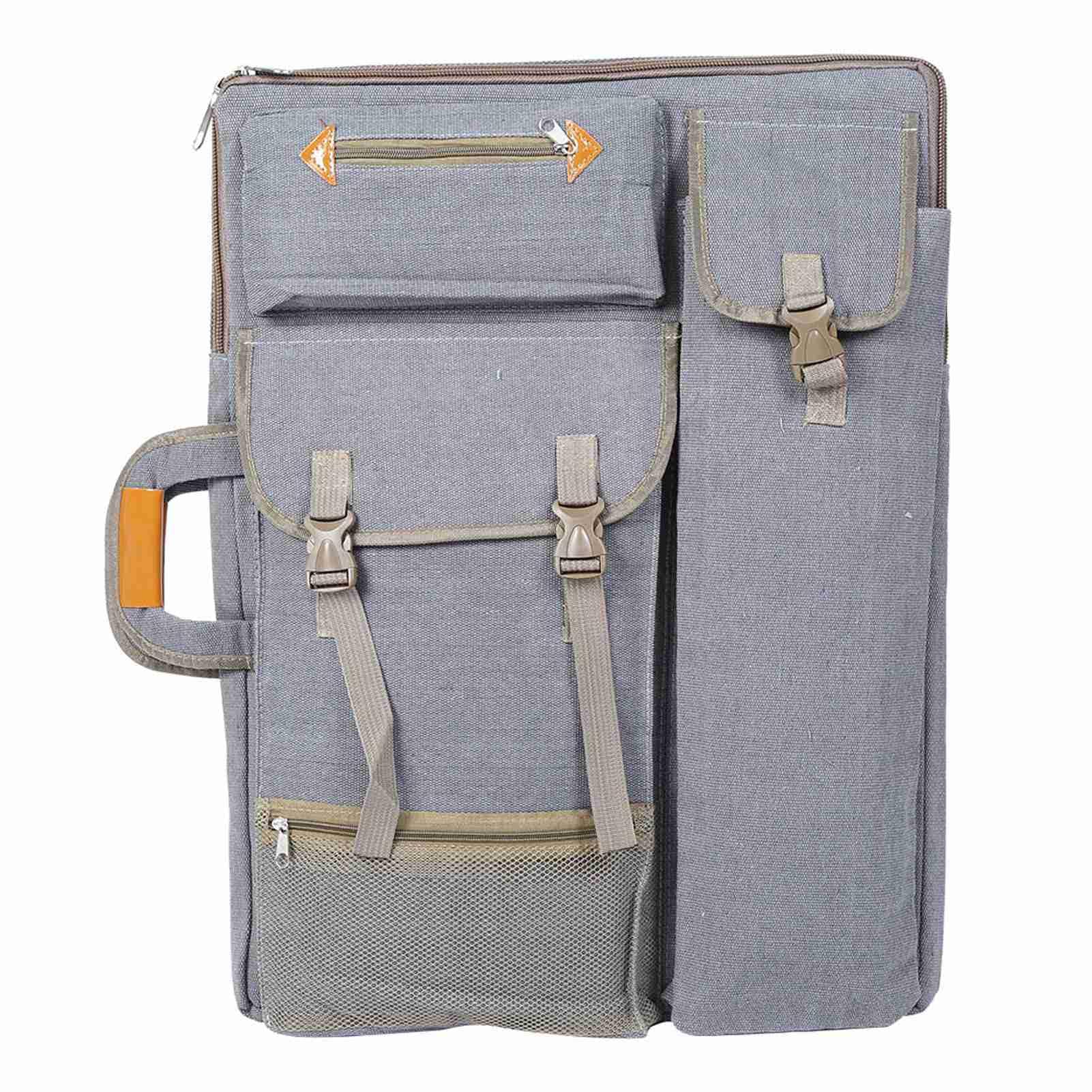 Canva – Grand Sac d'art Multifonction, étanche, Sac pour Planche à Croquis, Fourniture d'art, 66 X 50 Cm (Grey)