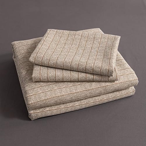 Miniatura 7 de Funda de edredón tamaño Queen, juego de ropa de cama a rayas de 3 piezas, 100% microfibra de lujo, suave, 1 funda de edredón de 90 x 90 pulgadas y 2