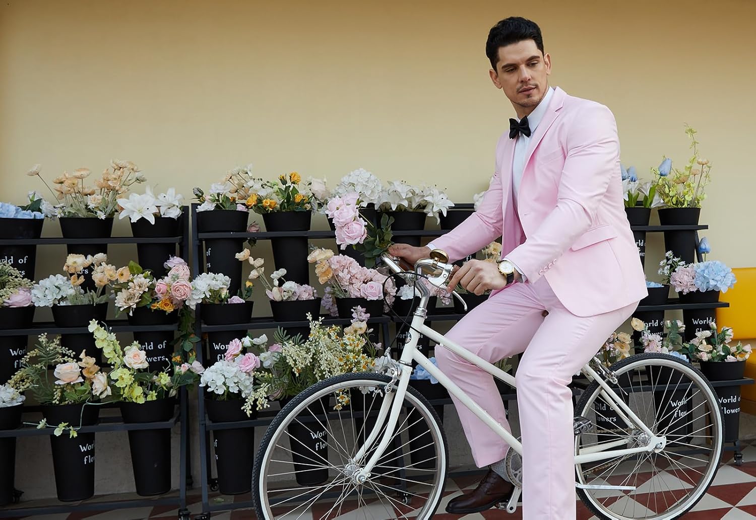 WEEN CHARM Men's Suits Slim Fit 2 Piece Two Button Blazer Wedding Prom Tuxedo Single Breasted Jacket Pants Set - Image 6