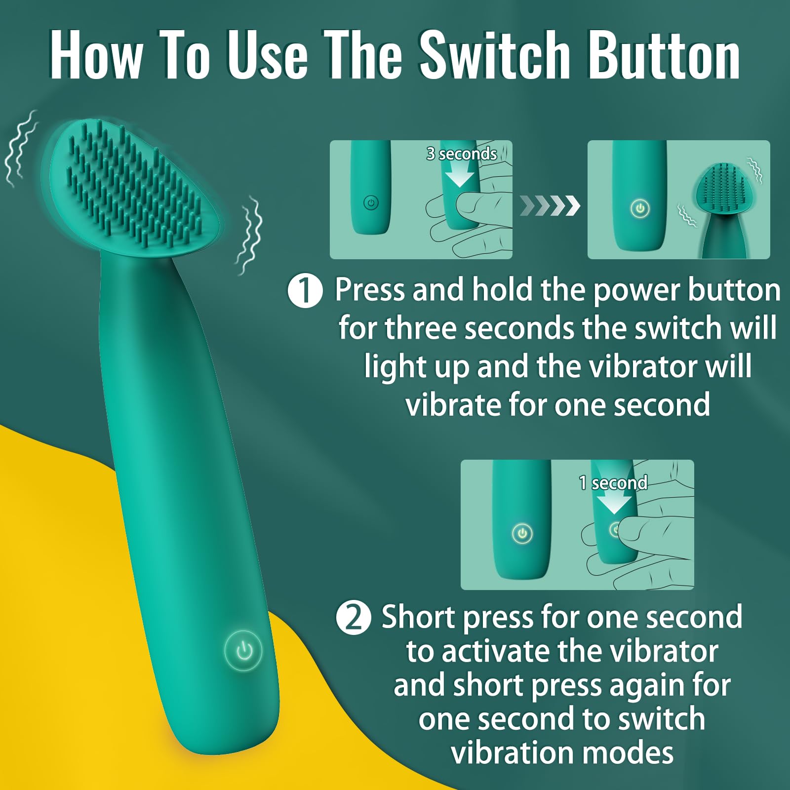 Adult Sex Toys for Women, Vibrator Wand Couples Sex Toys for Men Penis Women Vulva Clitoral Stimulator, Mini Bullet Vibrators with 10 Vibration Modes, Female Male Sexual Pleasure Tools (): Green