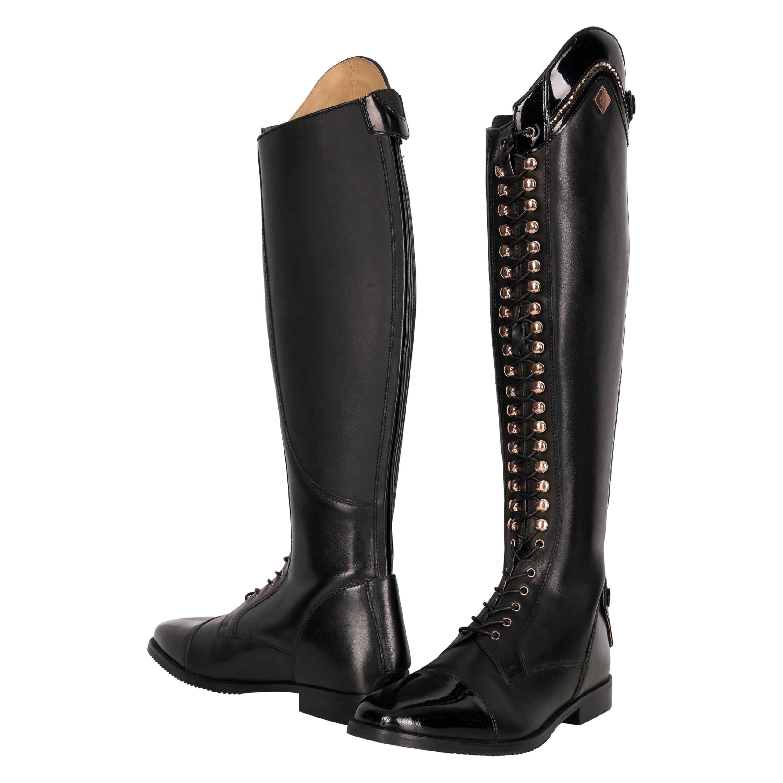 Imperial Riding Reitstiefel IRH Olania Dressage, Dressurstiefel aus Leder mit Schnürung und Reißverschluss, Normal/Eng