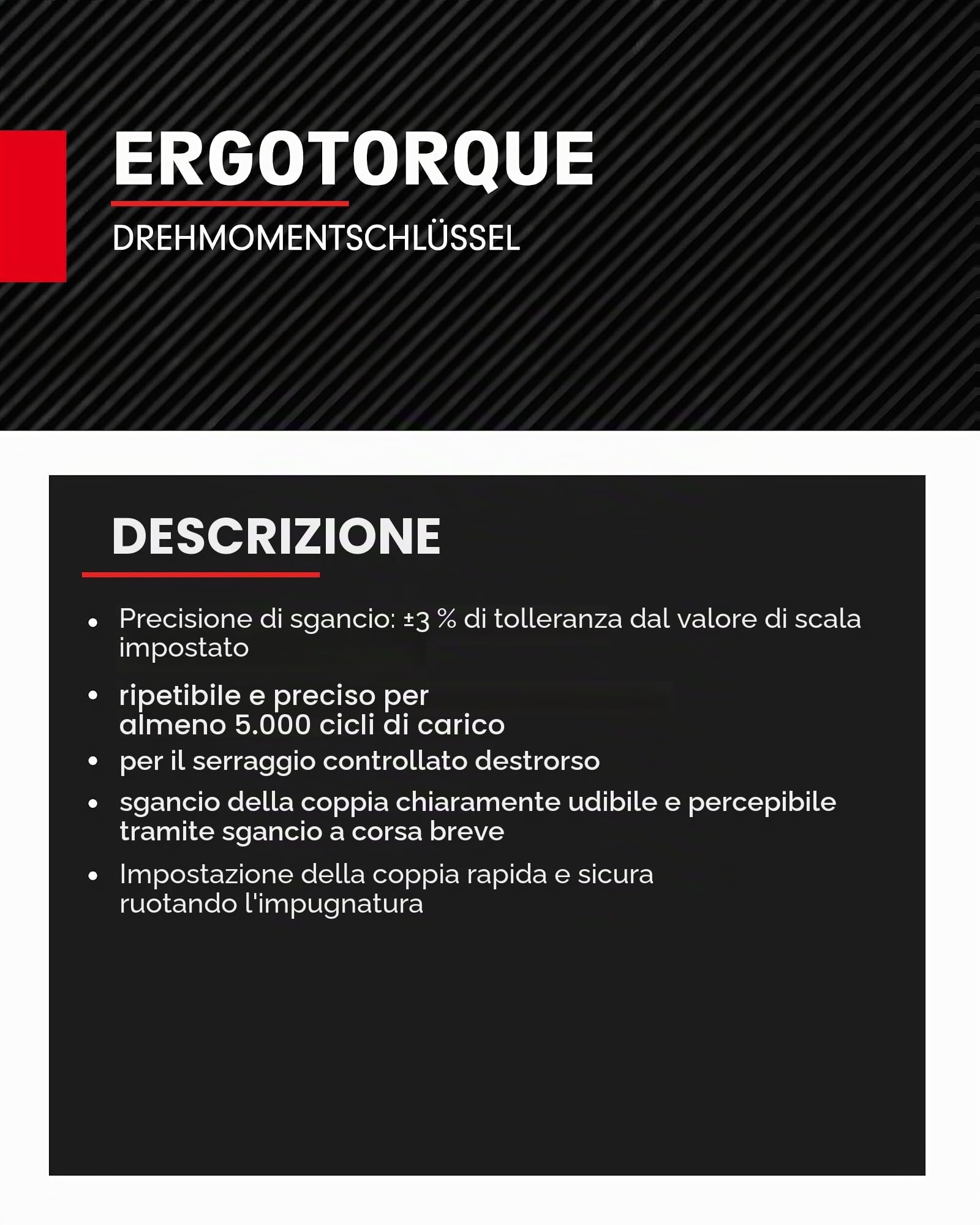 KS Tools 516.1512 1/4" Chiave dinamometrica ERGOprec c.testa a cricco reversibile,5-25Nm