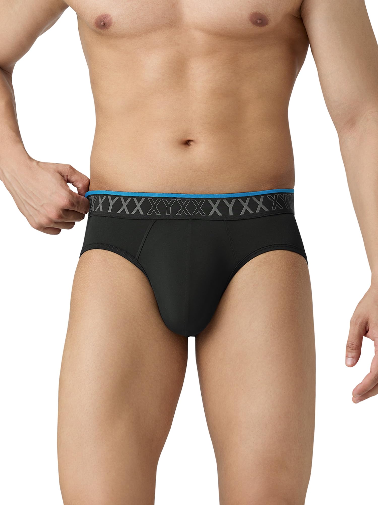 xyxx Men's Zest Tactel Elastane Stretch Solid Briefs with No Marks Waistband & 8X Quick Dry-picture-23