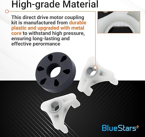 Miniatura 5 de BlueStars 285753A Kit de acoplamiento de motor de accionamiento directo con núcleo de metal y 4 paquetes 80040 Kit de perros agitadores para