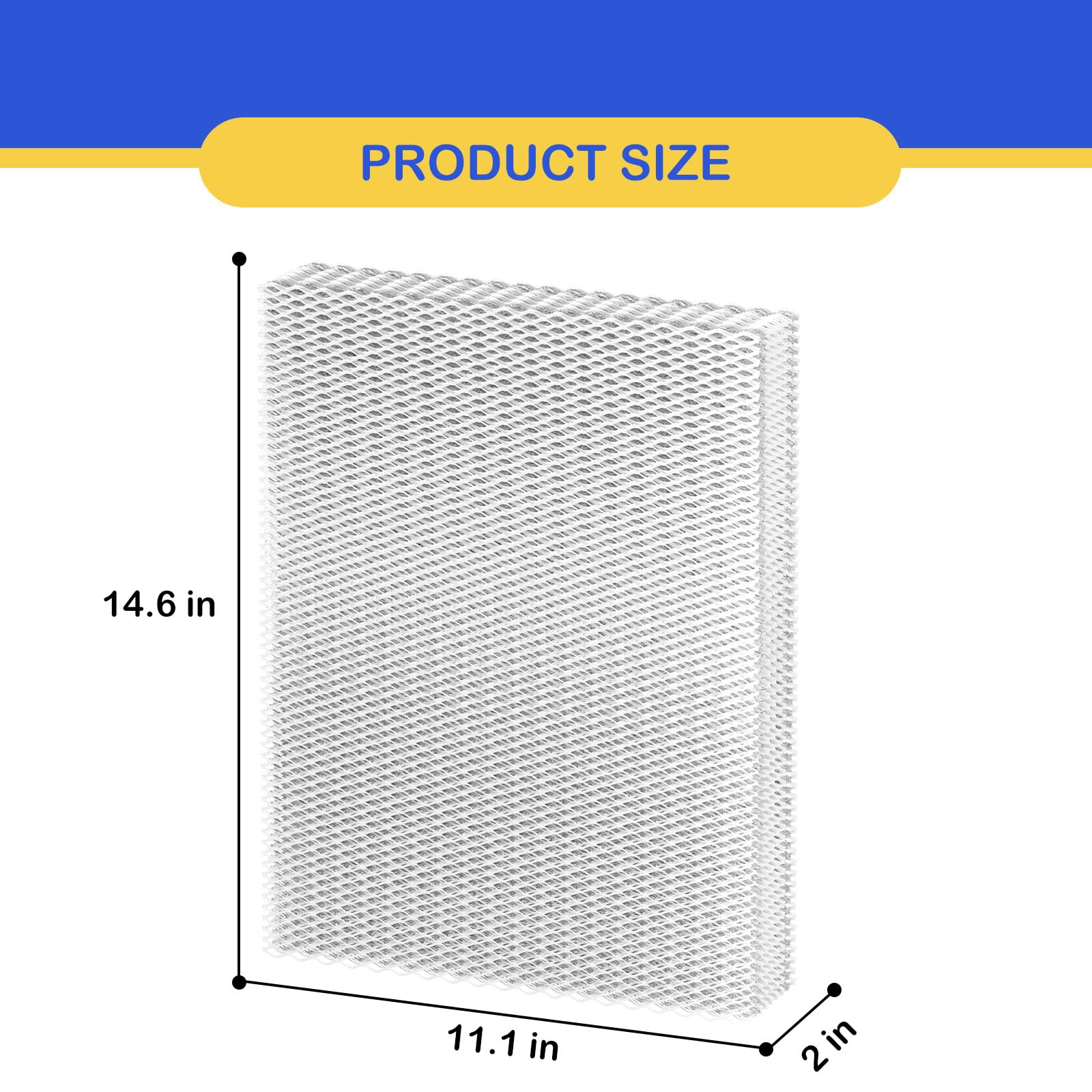 Roninby 12 Water Panel Humidifier Filter Replacement Compatible with Aprilaire Humidifier Filter 112, 136, 224, 225, 440, 445, 445A, 448 Series Models, 3 Pack