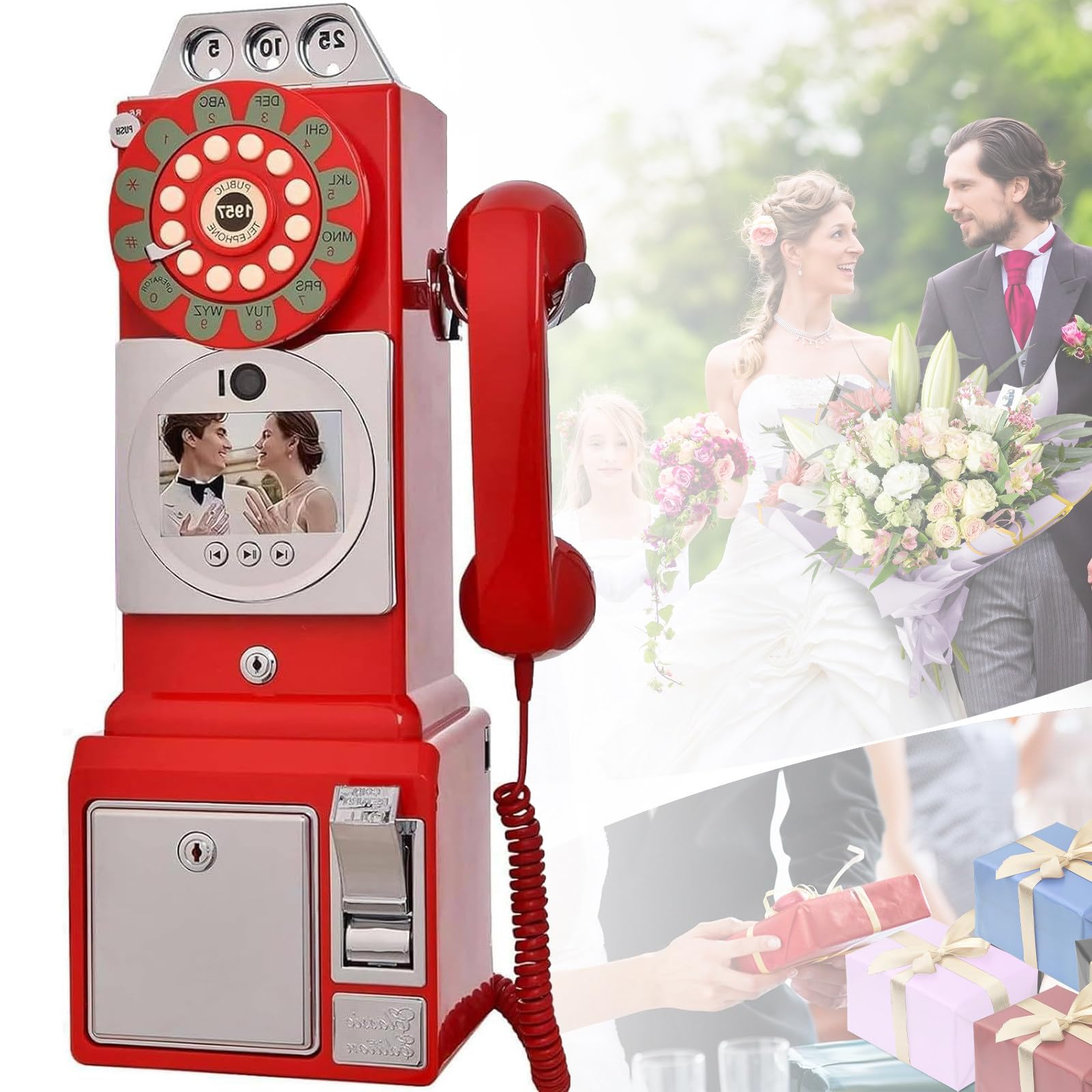 Libro degli ospiti video per registrare messaggi per occasioni speciali a matrimoni, docce, compleanni e anniversari