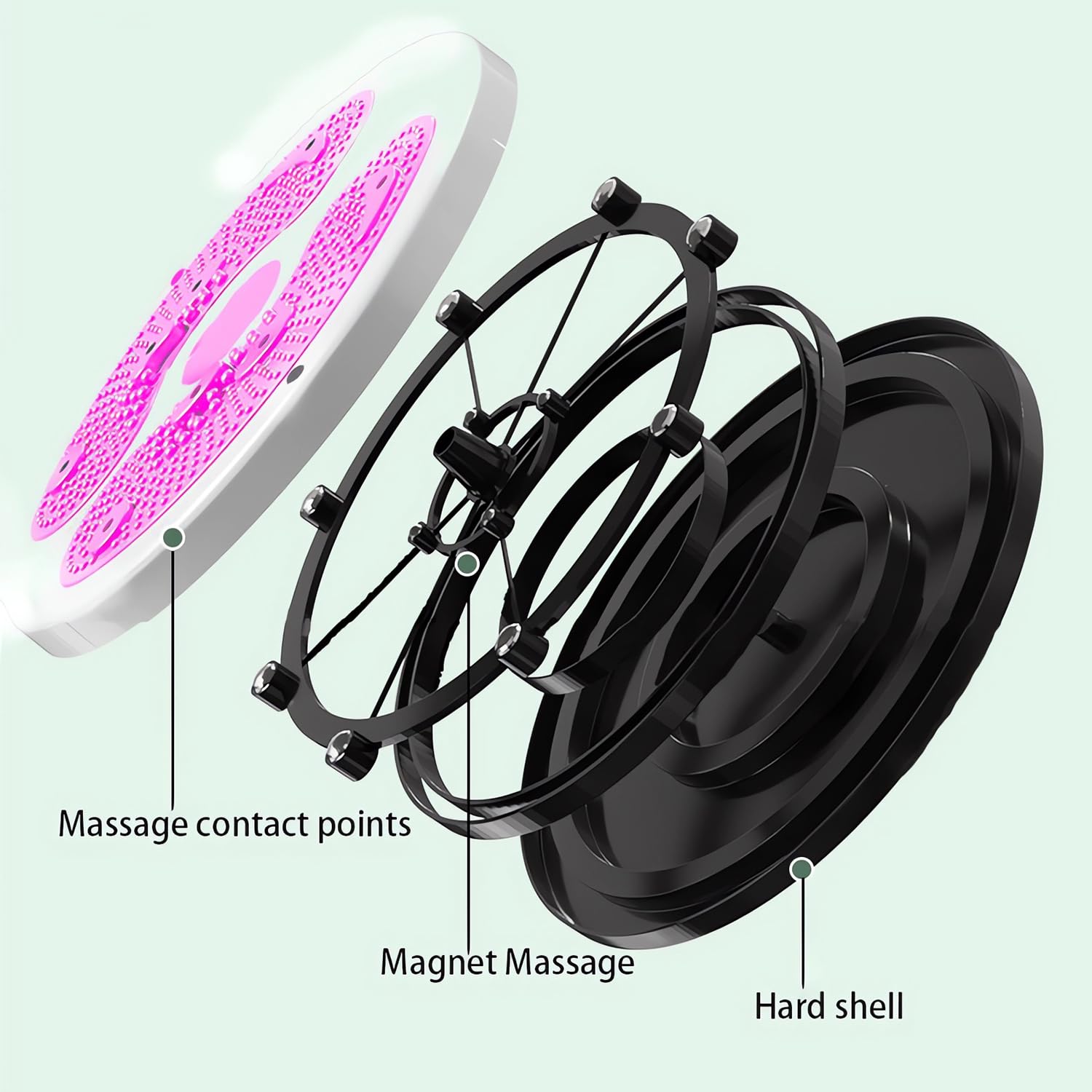 Esercizio Vita Torsione Disco - Rosa 1pc Twister Board Corpo Caviglia Aerobico Piede Fitness Magnete Balance Tavola Wist Board Risparmio Di Spazio E Facile Da Usare Massaggio