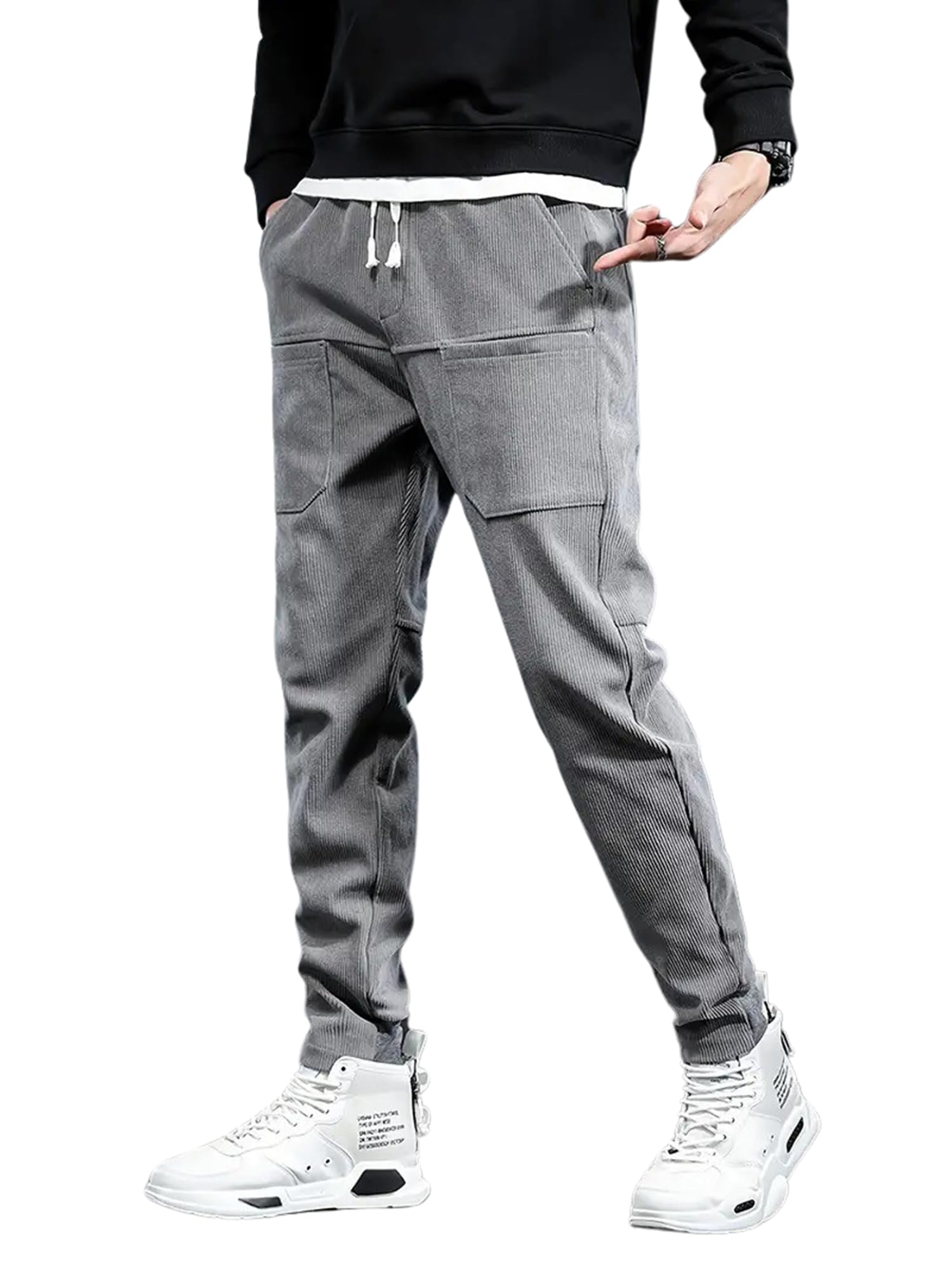 poshax Track Pant for Men || Track Pants || Plain Track Pant (Rib-Trackpant)-picture-47