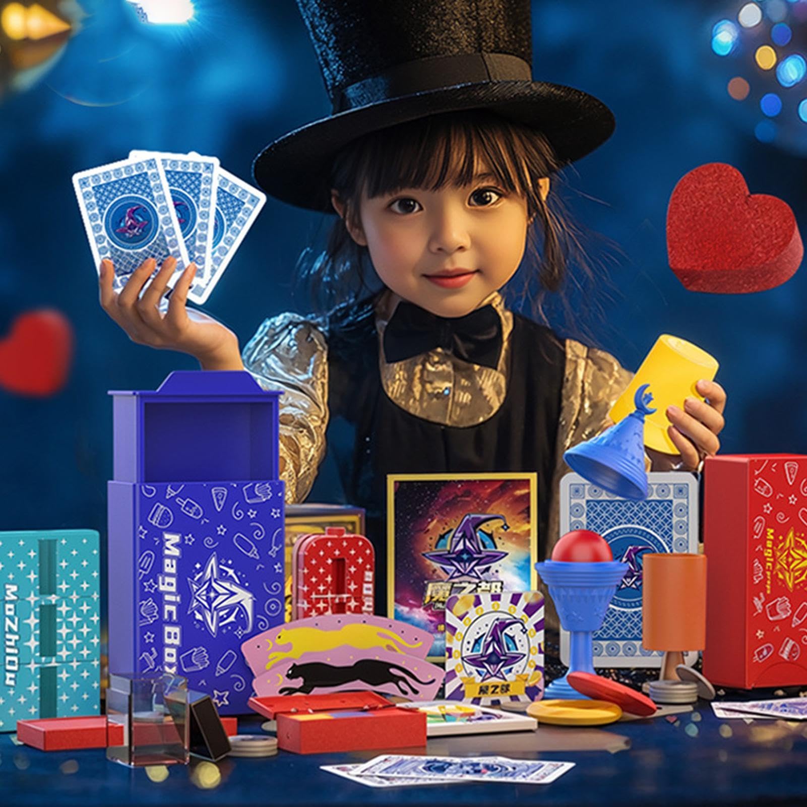 Kit De Magia Fácil Accesorios De Magia Divertidos Creativos Y Novedosos | Accesorios Escénicos Para Mago Para Adultos Niños Principiantes Set De Trucos Ilusión Espectáculo Familiar
