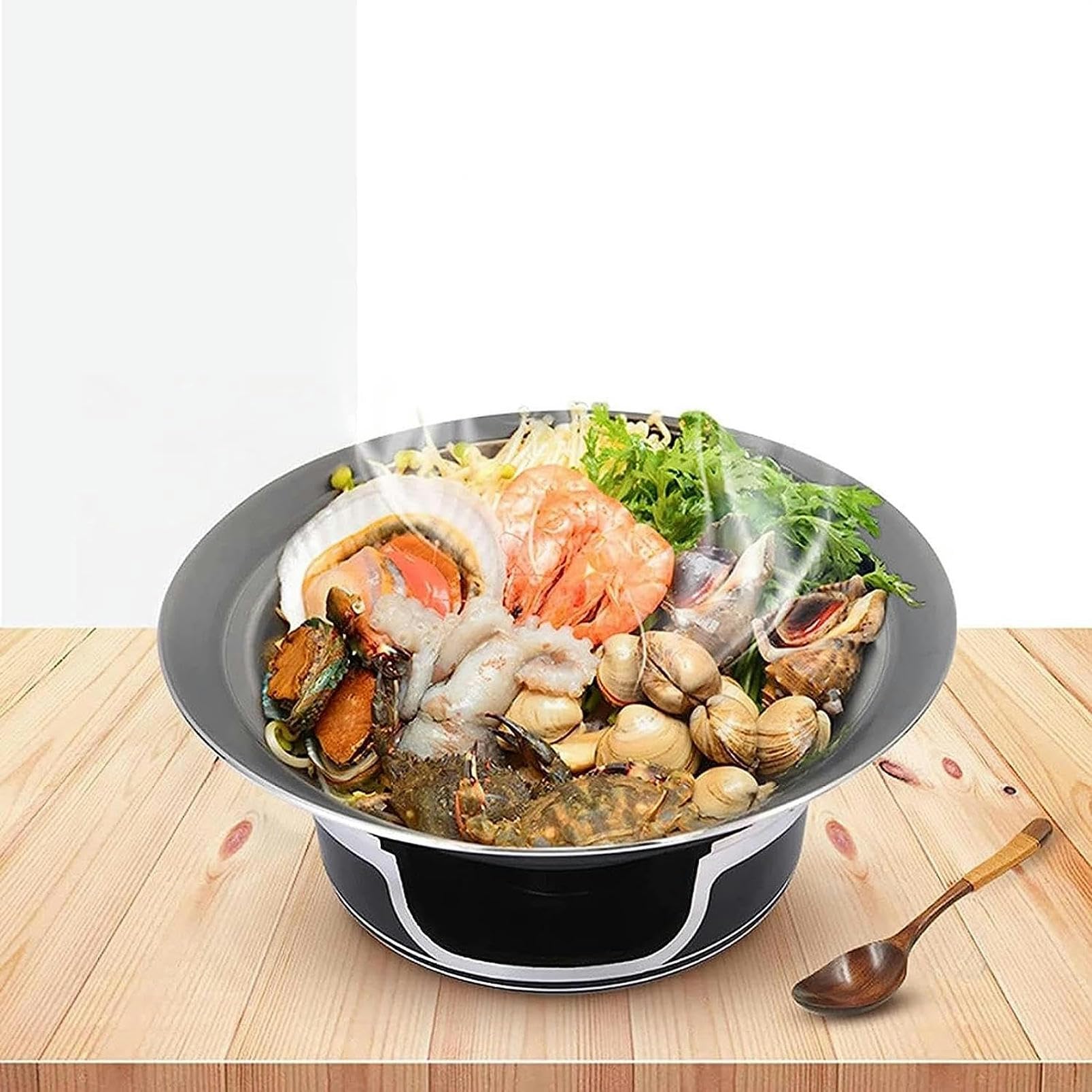 Juego De Calentadores De Buffet Redondos De Aleación De Aluminio De Tamaño Completo con Bandejas, Tapa Y Soportes para Combustible, para Catering, Cenas, Fiestas Y Bodas.,31cm