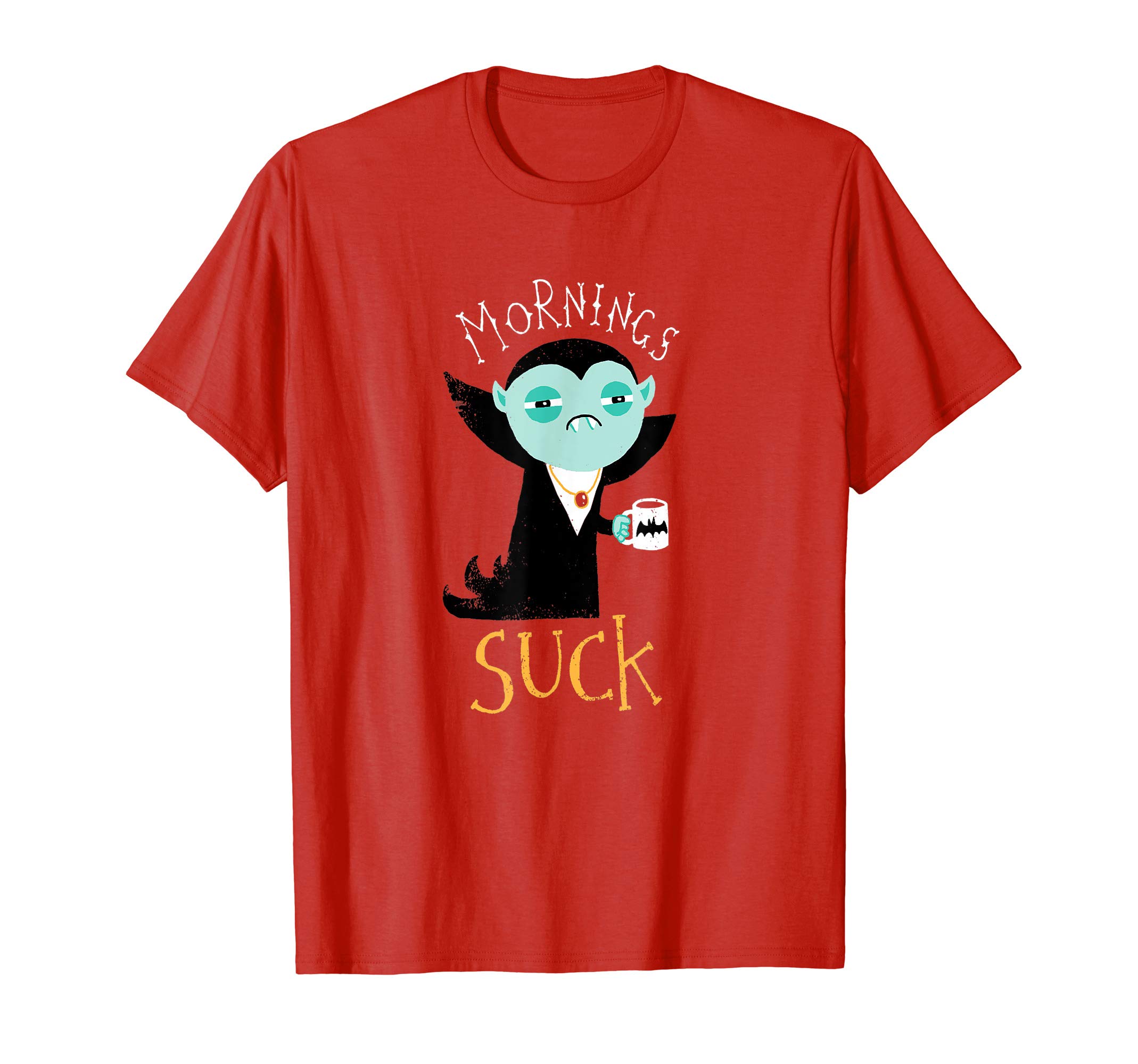 Mornings Suck - Cute Vampire T-Shirt DM T-ShirtOEKO-TEX STANDARD 100
