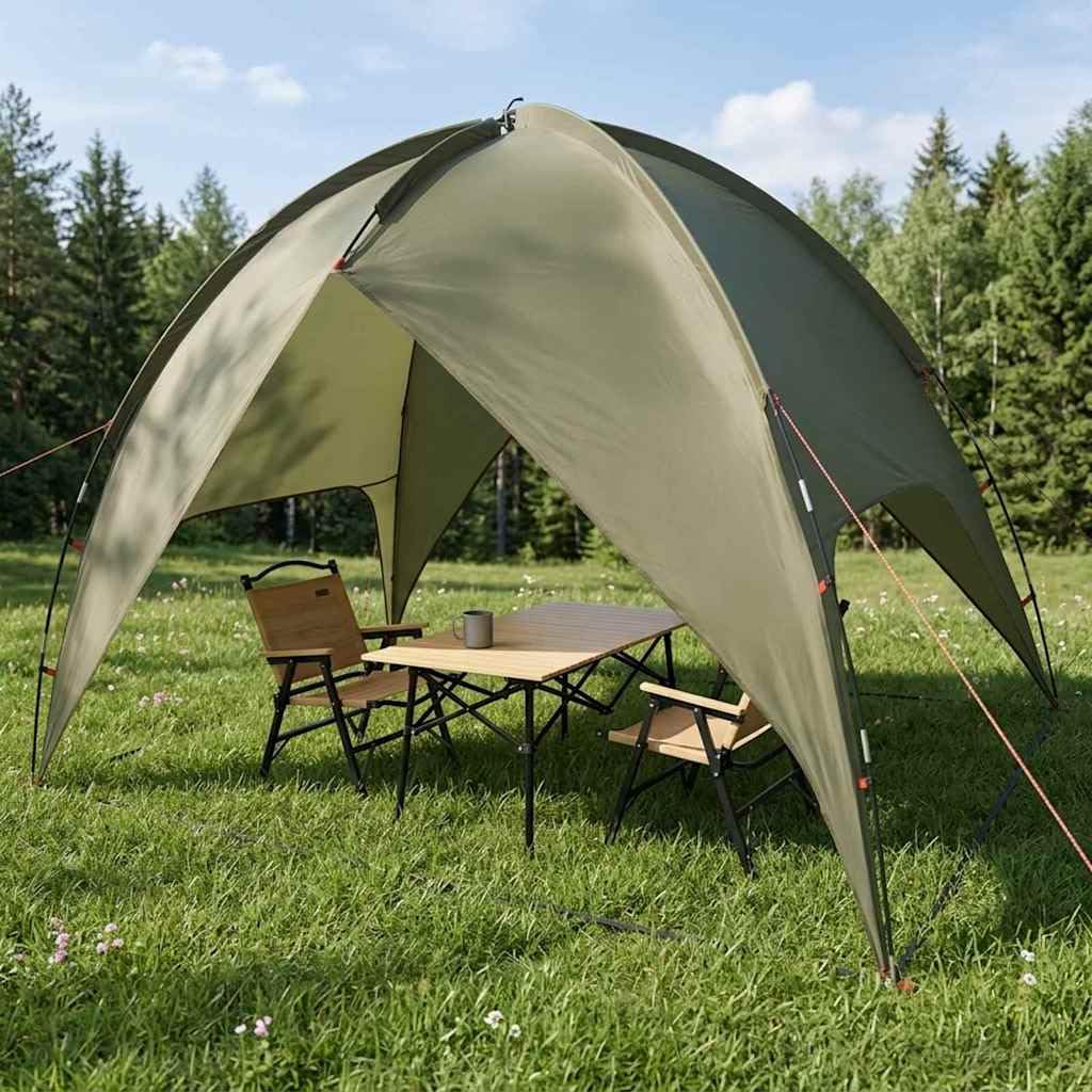 Campingzelt, Kuppel, Grau und Orange, wasserdicht