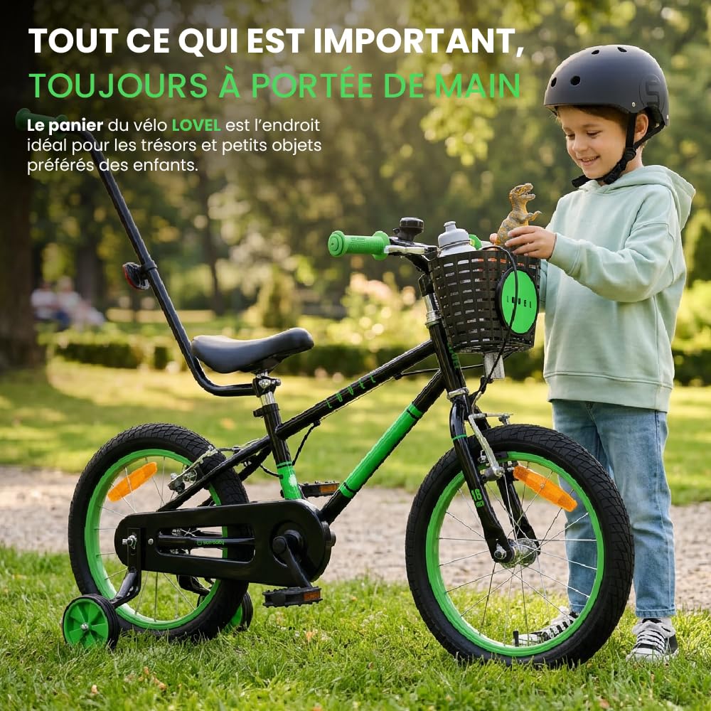 sun baby LOVEL vélo Enfant Fille et garçon 14 ou 16 Pouces