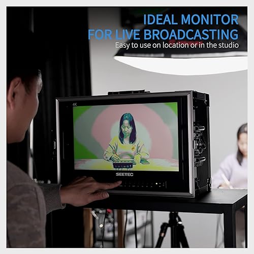 Miniatura 5 de SEETEC Monitor de producción de 15.6 pulgadas ATEM156-CO 4K entradas de salida HDMI Quad Split Display 1920 x 1080 Full HD Transmisión en vivo