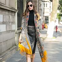 Vista 75 de DANA XU Manta de pashmina extragrande 100% de lana merina, bufanda de viaje, bufanda de cachemira para mujer, otoño e invierno, chal de gran