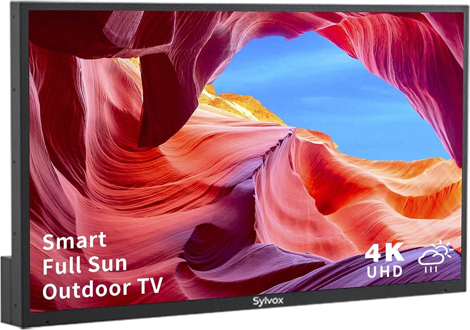 SYLVOX 75 inch Outdoor TV, Smart TV 1500 nits Sun Readable, 4K UHD