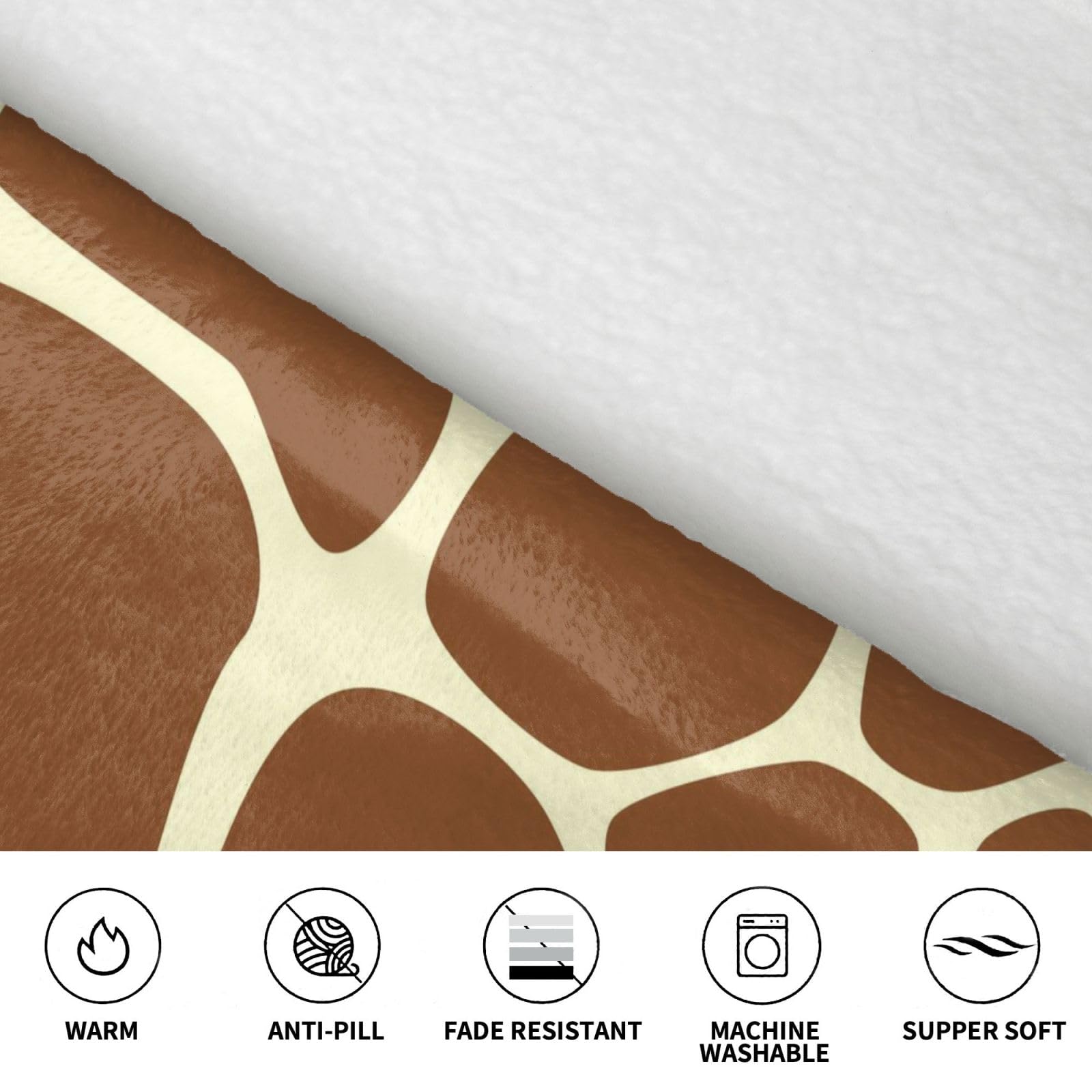 MUMICO Couverture à capuche surdimensionnée avec imprimé girafe - Super douce et chaude - Cadeau pour femmes, hommes, adolescents - Multicolore, multicolore, 320g flannel