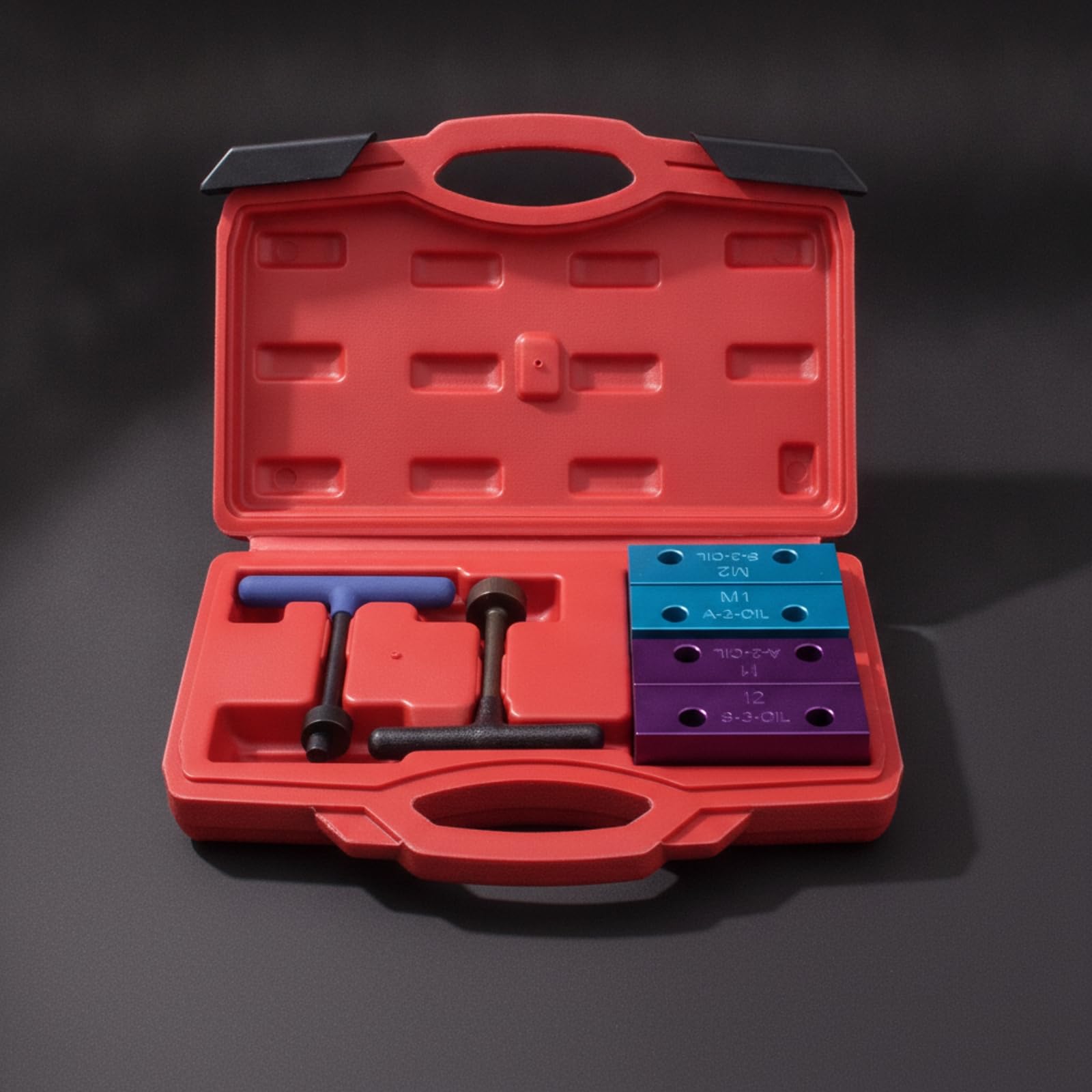 Gralara Kit Calage Moteur Outil Verrouillage Arbre Principal Bloc Calage pour Moteur 1.8 2.0 Accessoire Maintenance Mécanique Cale Rectangulaire Poignée en T pour Remplacement Courroie