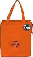 Vista 10 de DISCOUNT PROMOS Juego de 10 bolsas de mano aisladas no tejidas, paquete a granel, reutilizables, ideales para picnic, camping, playa, actividades al