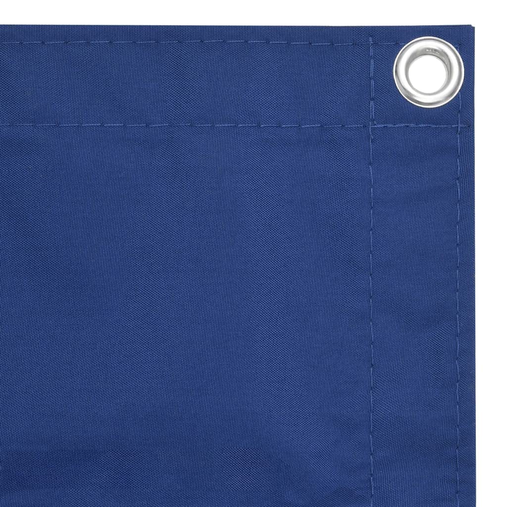 Brise-Vue pour Balcon Bleu 75x600 cm Tissu Oxford Imperméable Résistant au Vent Écran de Jardin