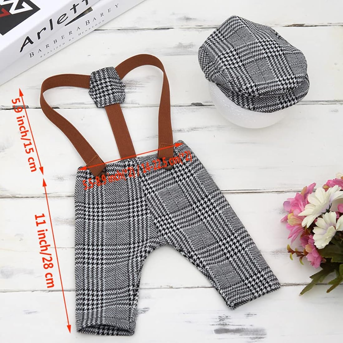 Amazon.co.jp: Coberllus 新生児マンスリーベビー写真小道具 ストライプ かっこいい男の子キャップ ロンパース 写真 US サイズ: Medium カラー: グレー : ファッション