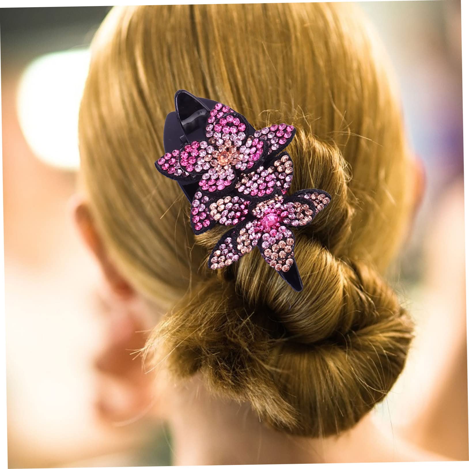 Healeved 6Pezzi Fermaglio Denti Becco Anatra con Clip Floreali Eleganti per Matrimonio e Feste Accessori per per Donne e Ragazze Design Raffinato e