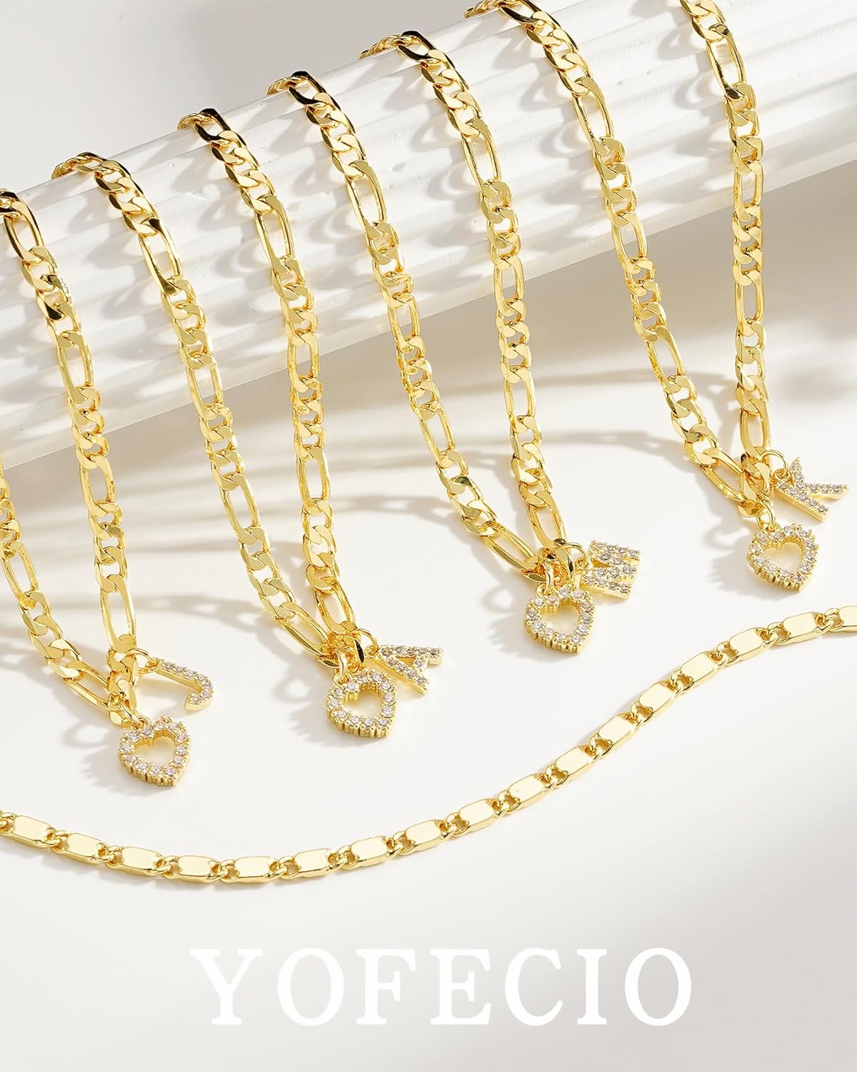 Ankle Bracelets for Women,14K Gold Plated Initial Anklets Dainty Heart Letter Ankle Bracelets Layered Gold Anklets for Women Non Tarnish A to Z Summer Beach Jewelry - Image 6