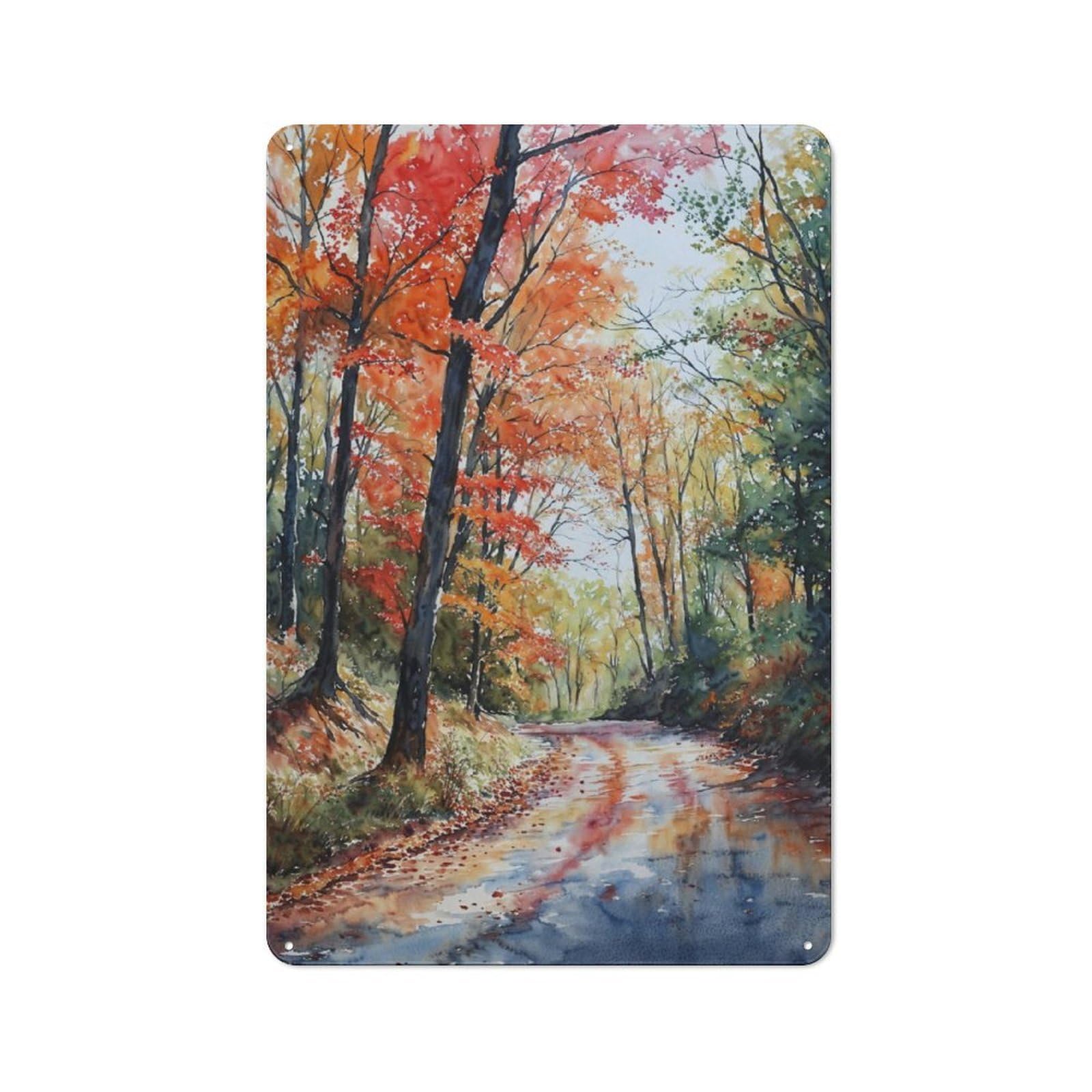 Nostalgic Decorative Tin Plaque 30x20cm Featuring Crimson Canopy, Classic Pub Decor for Cafe, Pub, Workshop Or Home Bar