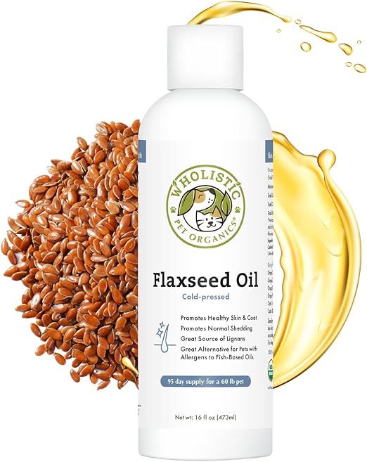Wholistic Pet Organics Flaxseed Oil Organic Flaxseed Oil