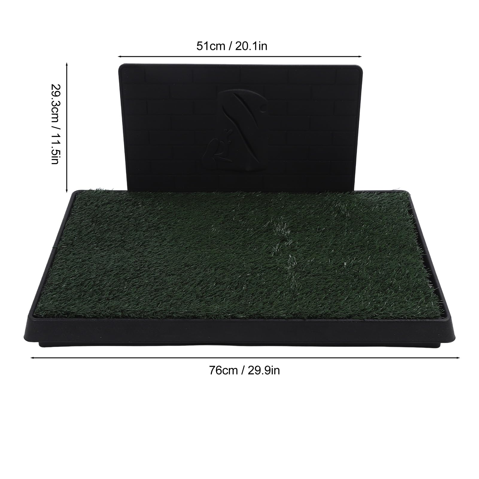 Almohadillas para Orinar de Hierba para Perros, Organization de 3 Capas Fácil de Limpiar, Bandeja Reutilizable para Adiestramiento de Cachorros, Orinal de Césped (Tamaño Grande