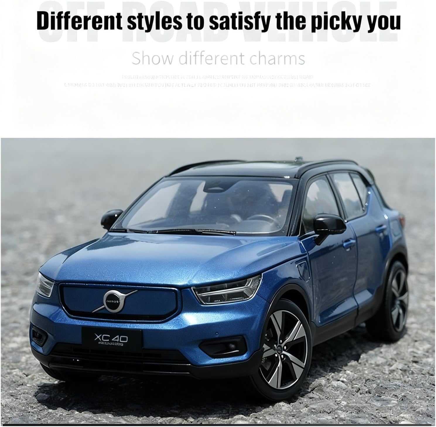 Model Toy Car 1:18 for Volvo XC40 2022 Diecasts Metal Off-Road Vehicles Car Model Toy Gift Blue