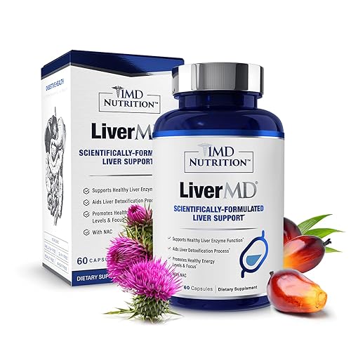 1MD Nutrition LiverMD - Liver Support Supplement | Siliphos Milk